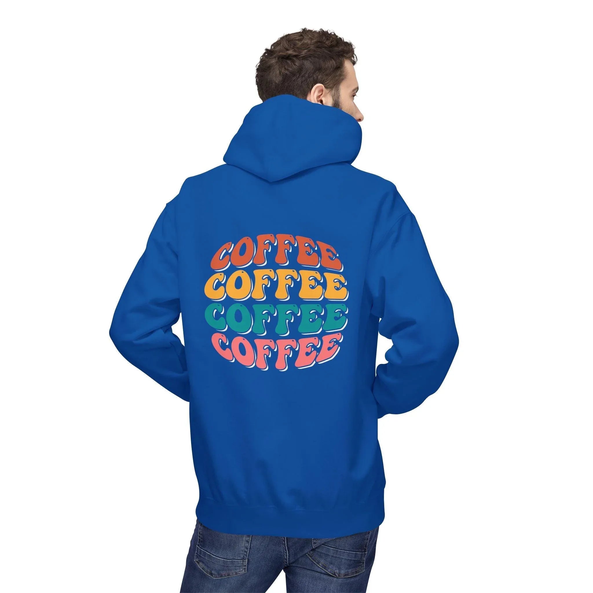Cozy Chic Groovy Coffee Fleece Hoodie for Ultimate Comfort