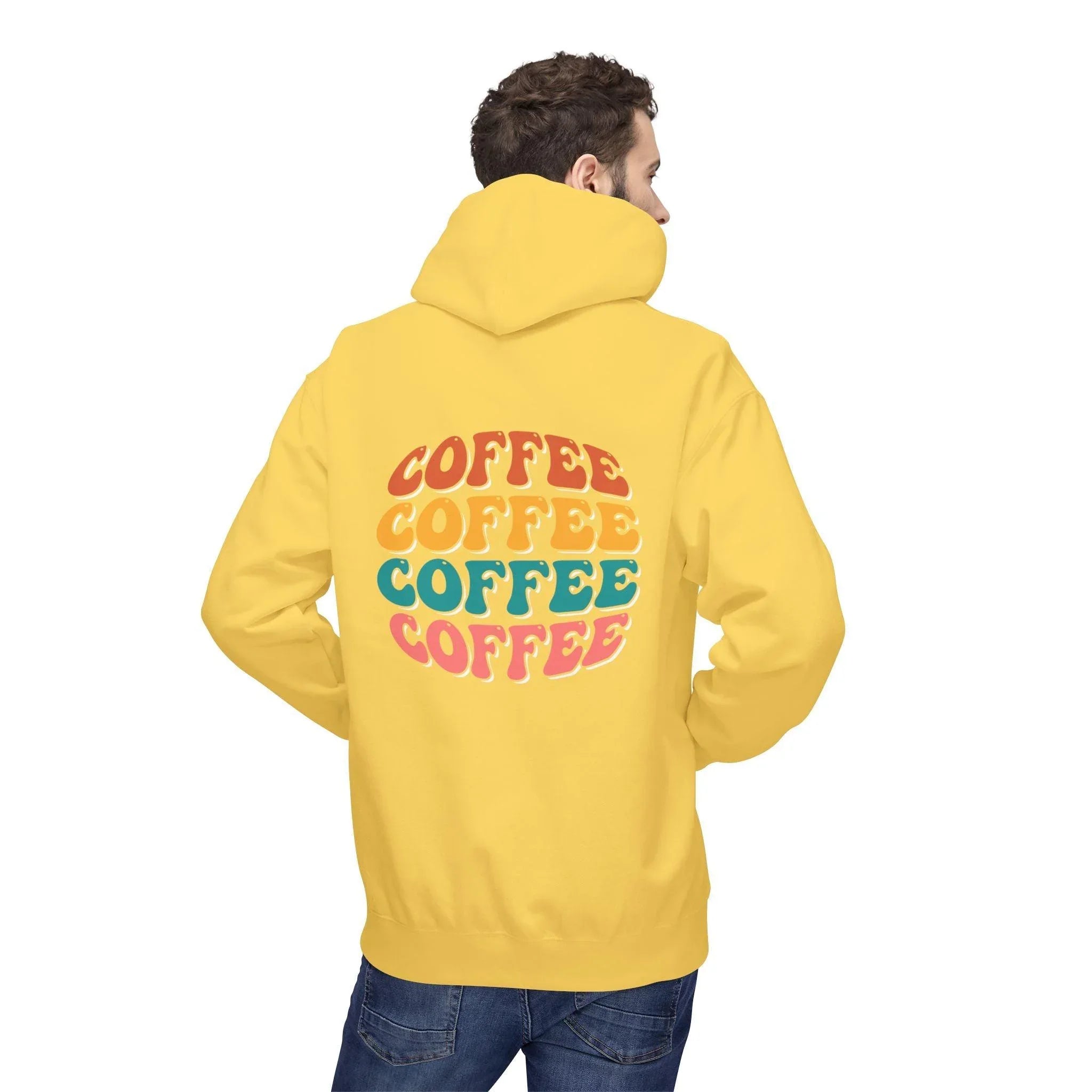 Cozy Chic Groovy Coffee Fleece Hoodie for Ultimate Comfort