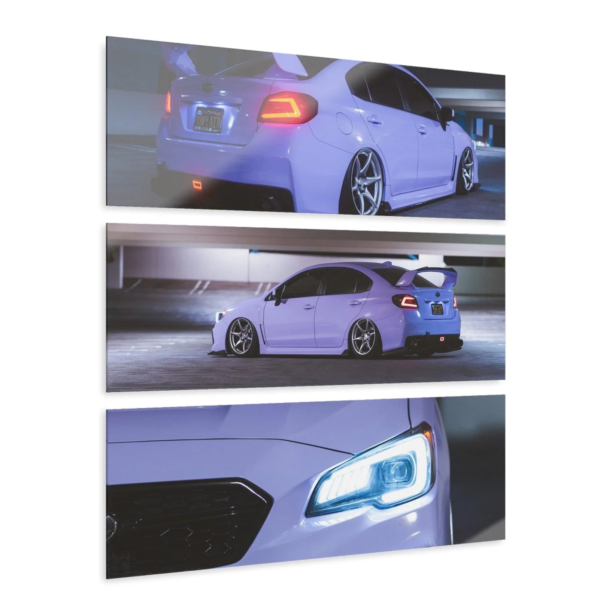 Subaru WRX 3-Piece Acrylic Wall Art #005 for Car Lovers
