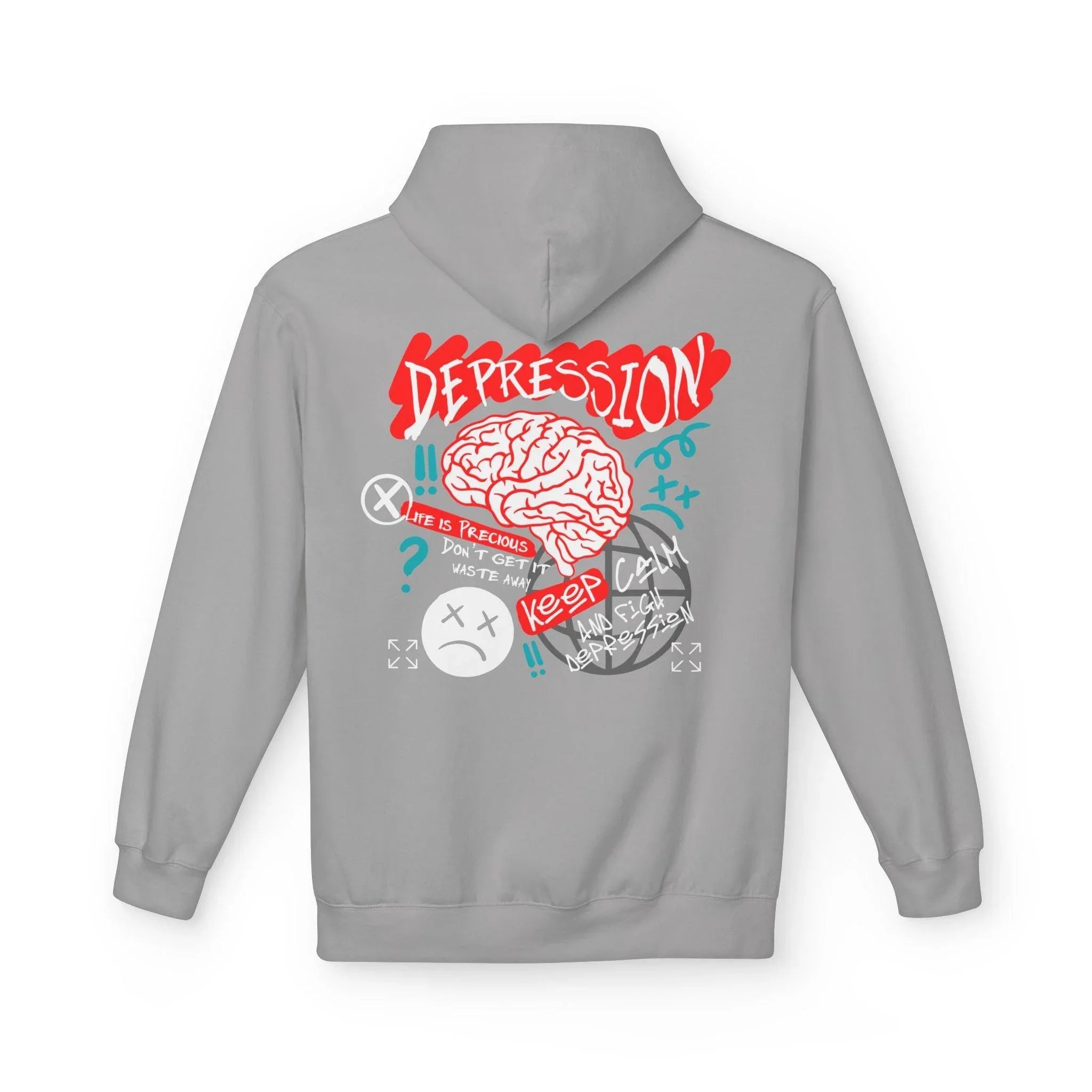 Empower Your Style: Fight Depression Fleece Hoodie for Ultimate Comfort