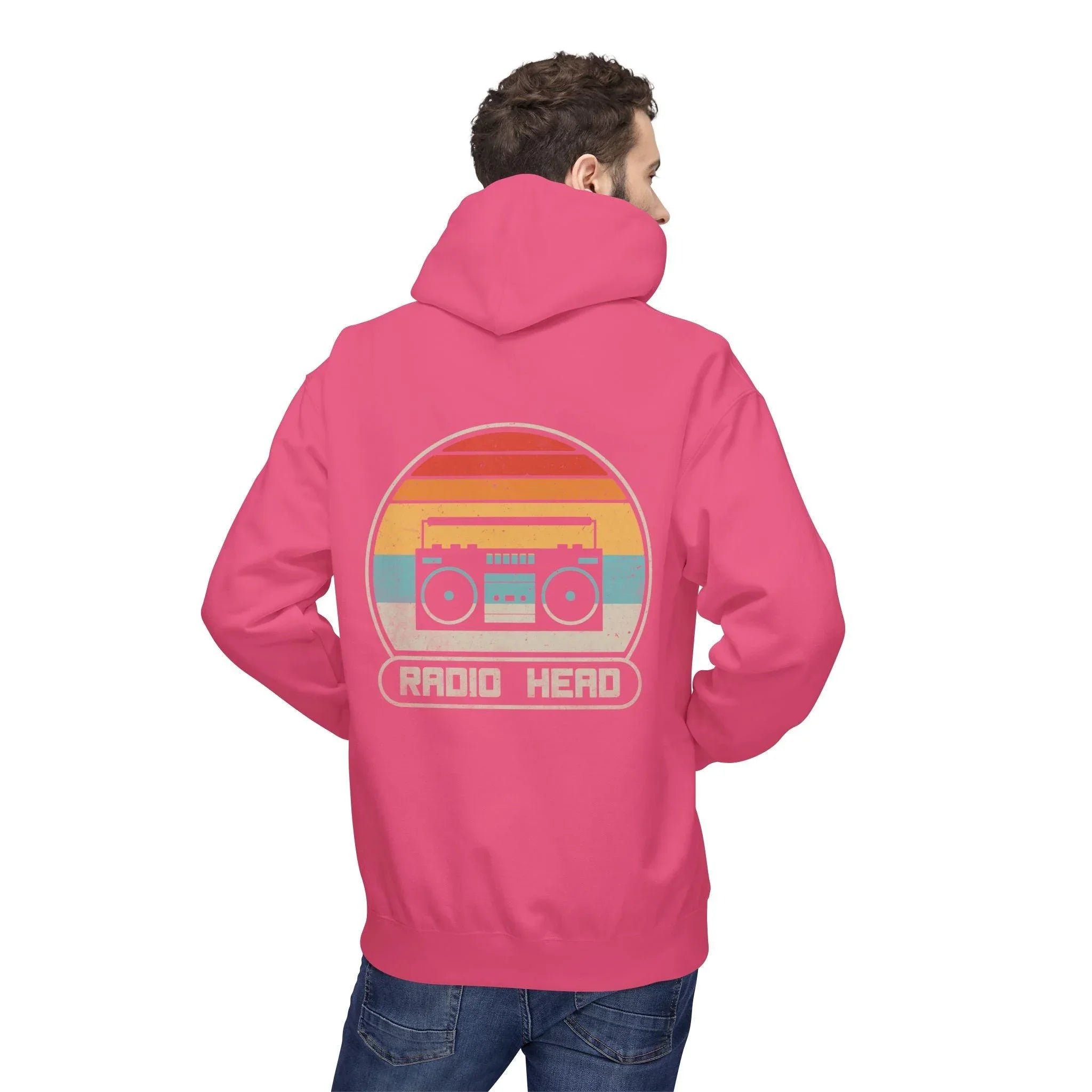 Cozy Vibes Radio Head Fleece Pullover Hoodie