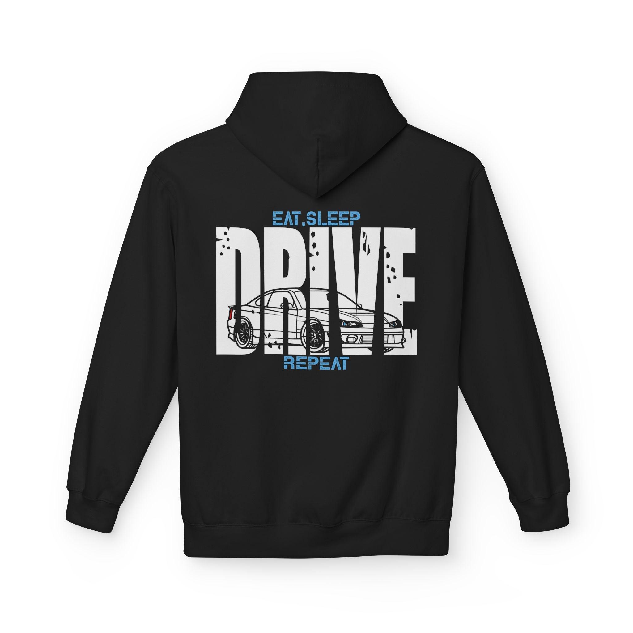 Nissan S15 240sx DRIVE Fleece Hoodie for Car Enthusiasts