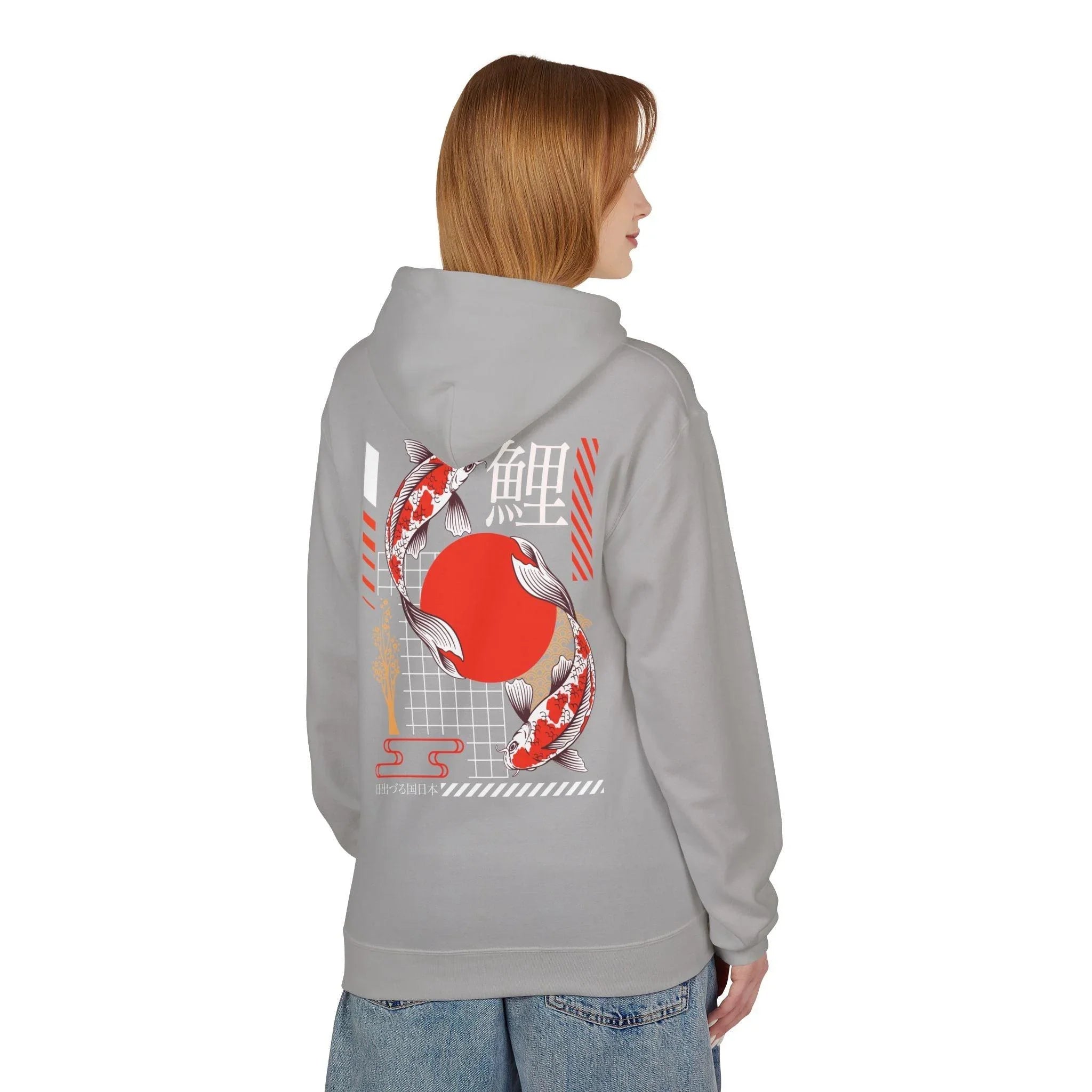 Koi Fish Streetwear Fleece Hoodie - Ultimate Comfort Meets Stylish Design