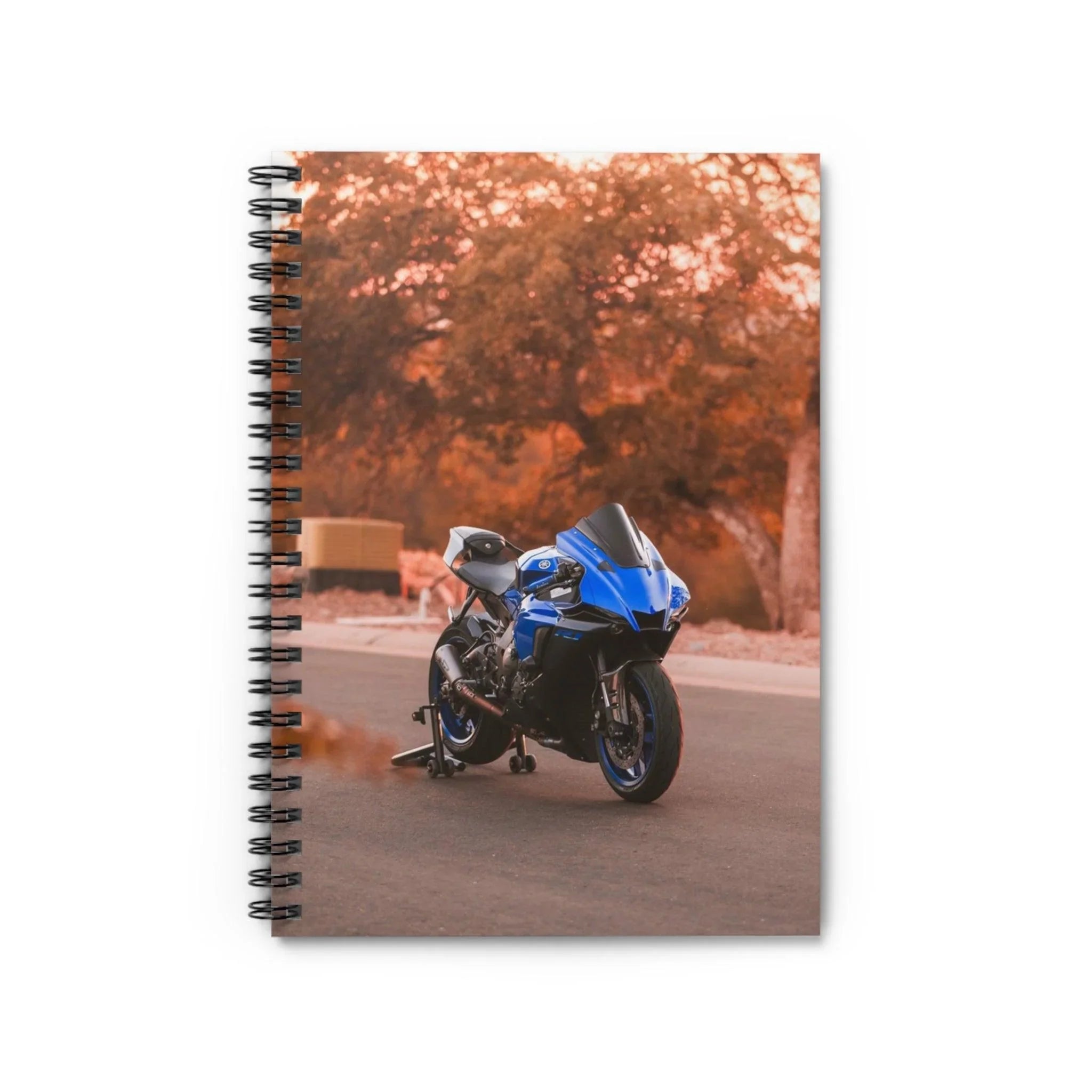 Yamaha R1 Motorcycle Spiral Notebook #025 - Throttle Designs