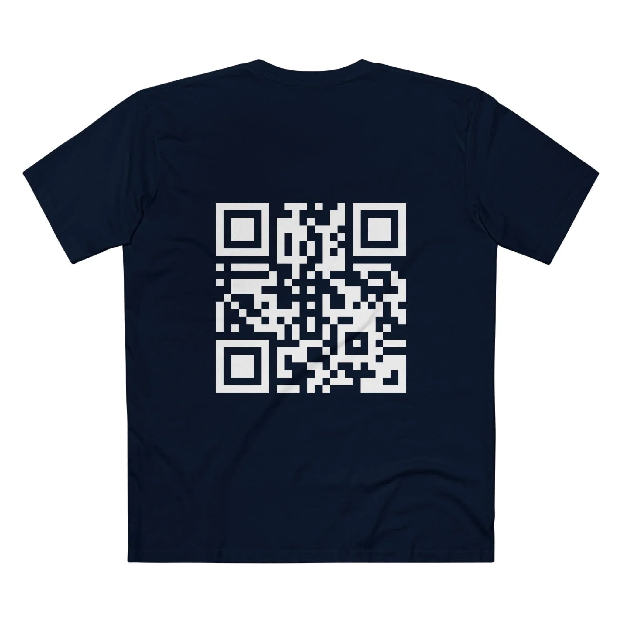 Throttle Designs Rickroll QR Code Tee for Motorcycle & Car Lovers