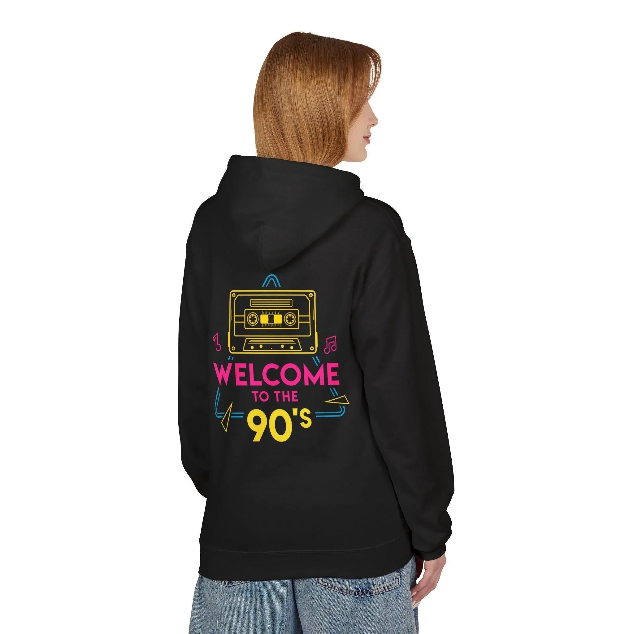 Nostalgic 90's Vibes Premium Fleece Hoodie for Ultimate Comfort