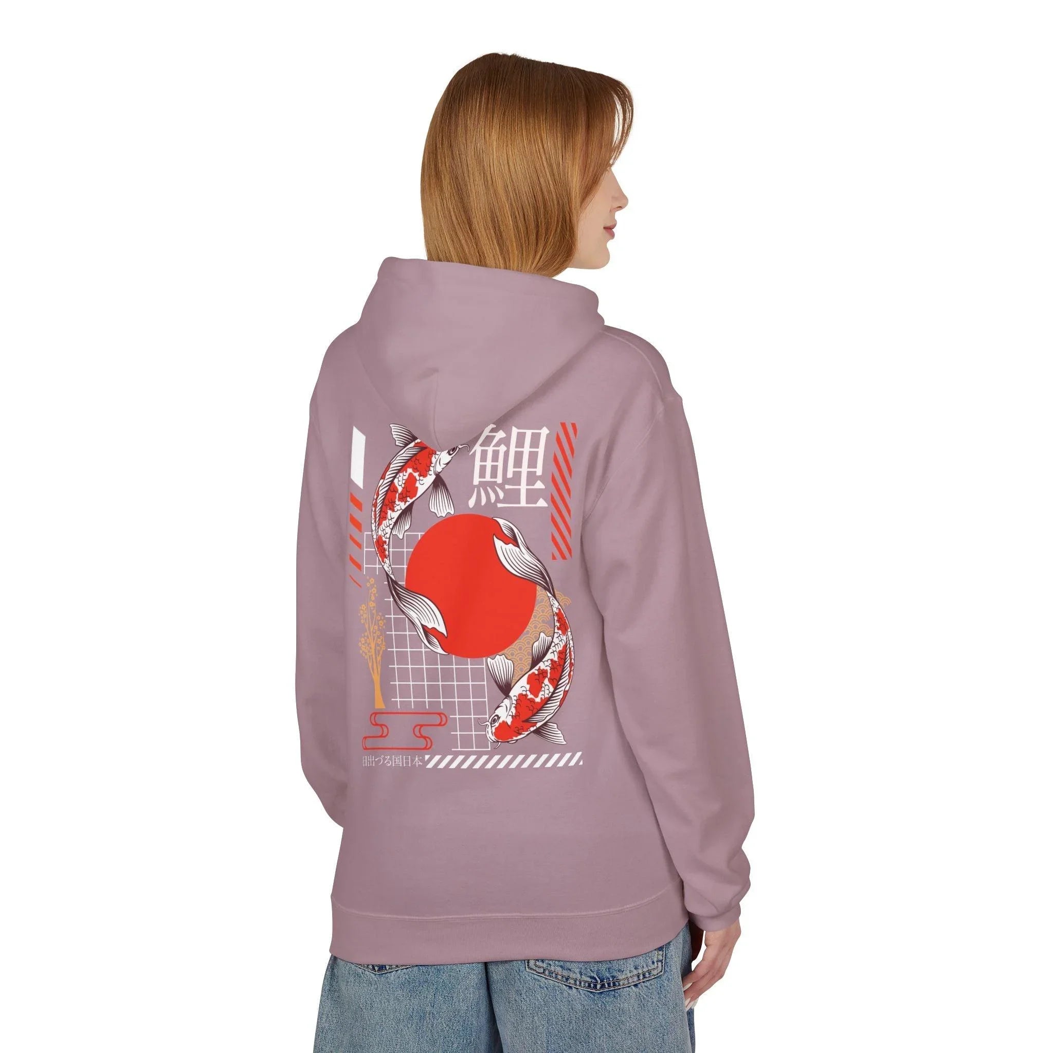 Koi Fish Streetwear Fleece Hoodie - Ultimate Comfort Meets Stylish Design