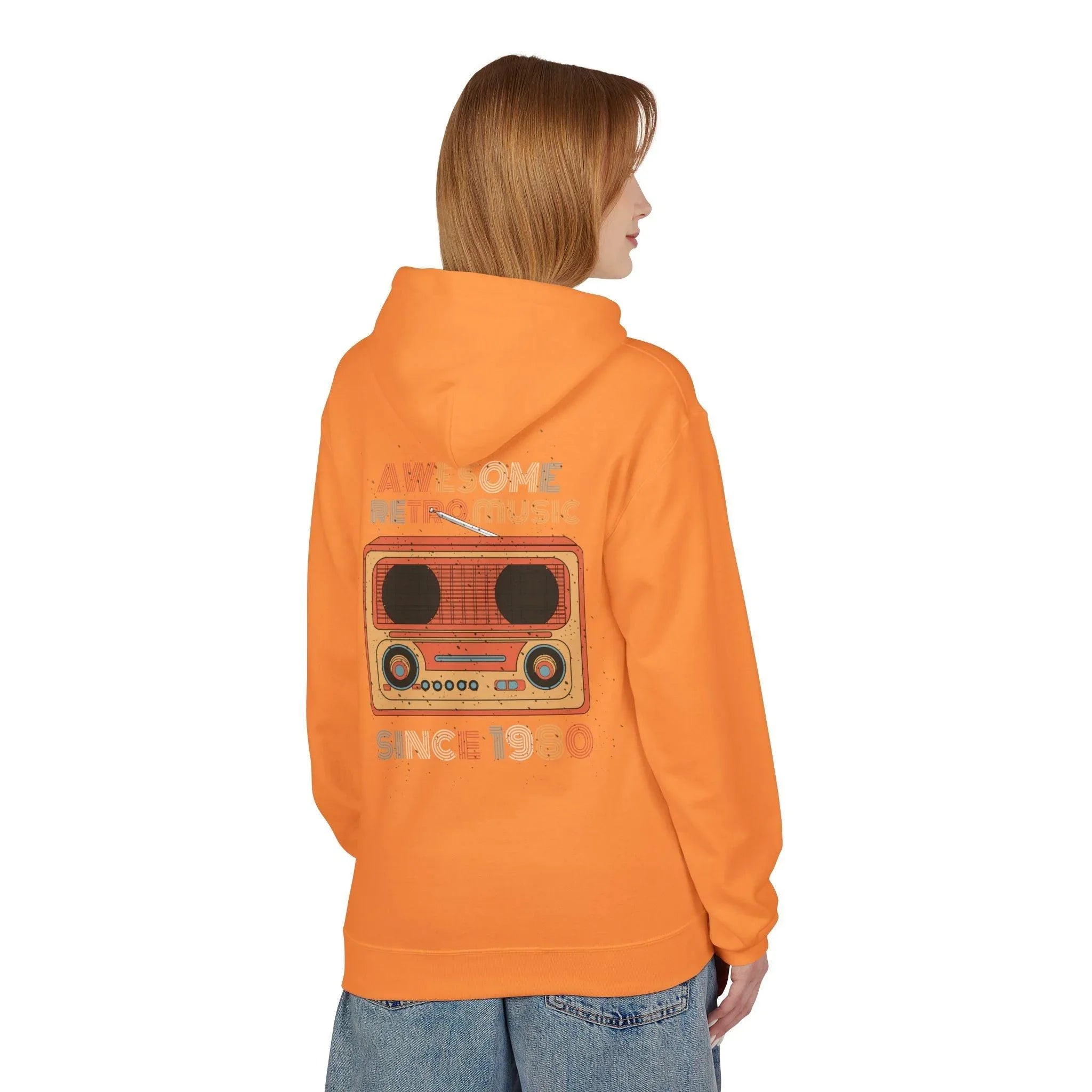 Stylish Retro Music Fleece Hoodie for Ultimate Comfort