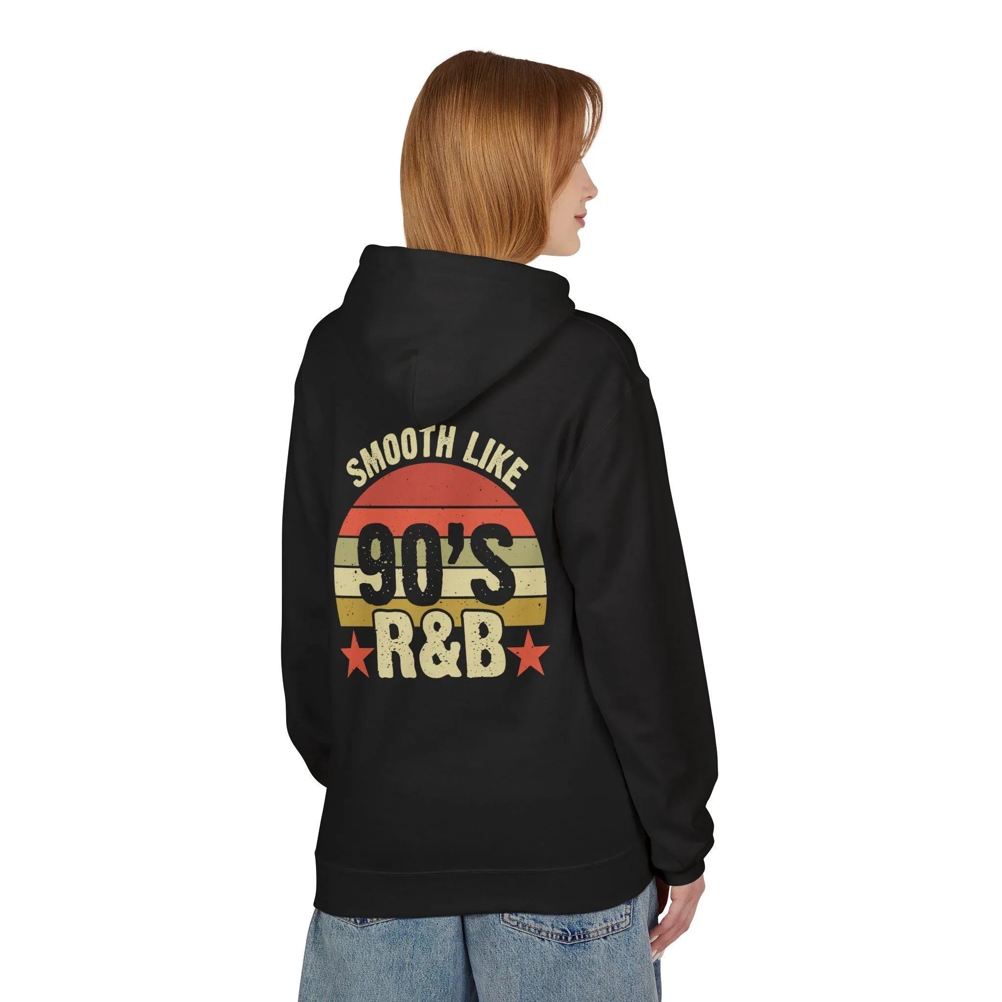 Retro Vibes Fleece Hoodie - Embrace the Comfort of 90's R&B Style