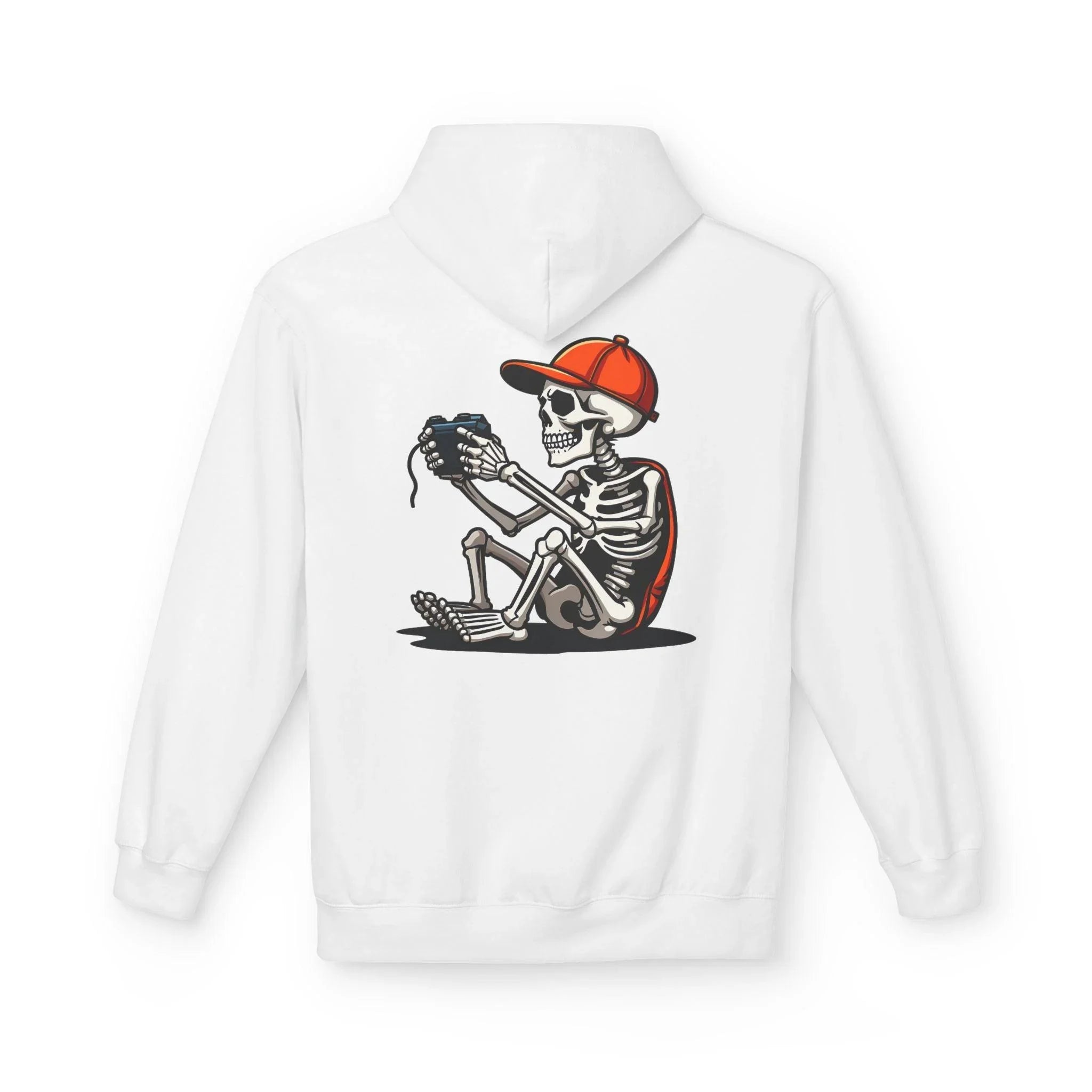 Ultimate Skeleton Gamer Fleece Pullover Hoodie for Comfort and Style
