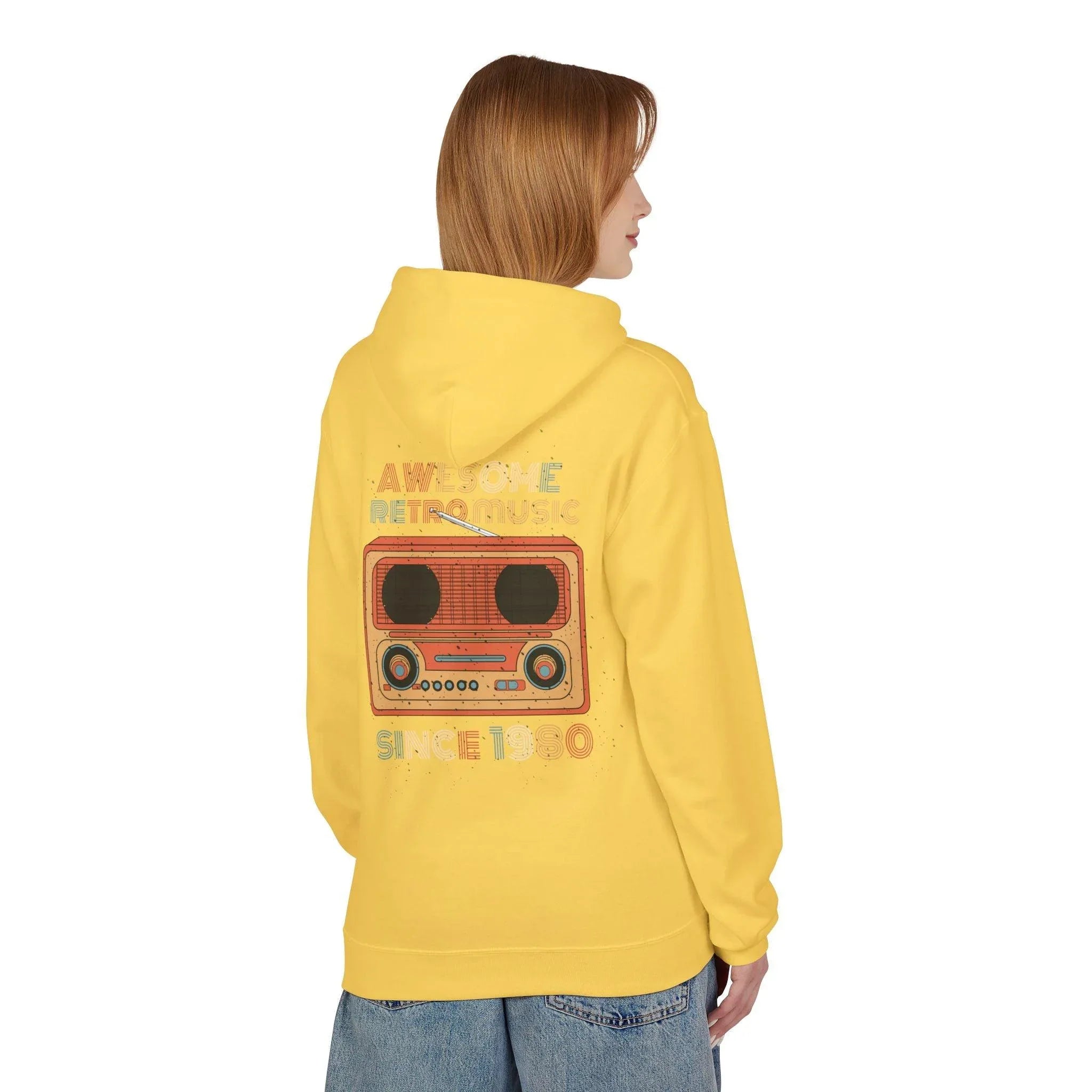 Stylish Retro Music Fleece Hoodie for Ultimate Comfort