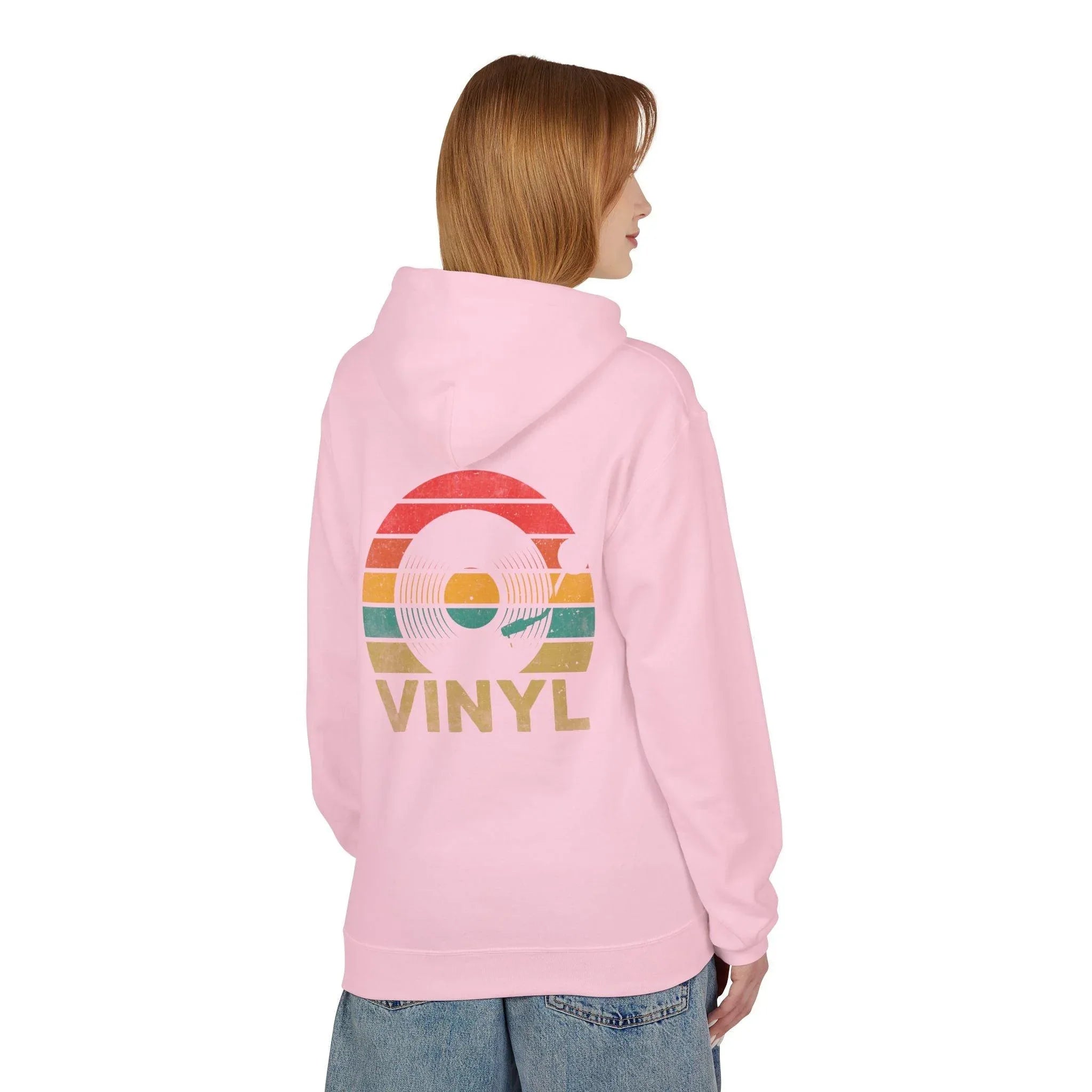 Cozy Vintage Music Vinyl Fleece Hoodie for Ultimate Style and Comfort