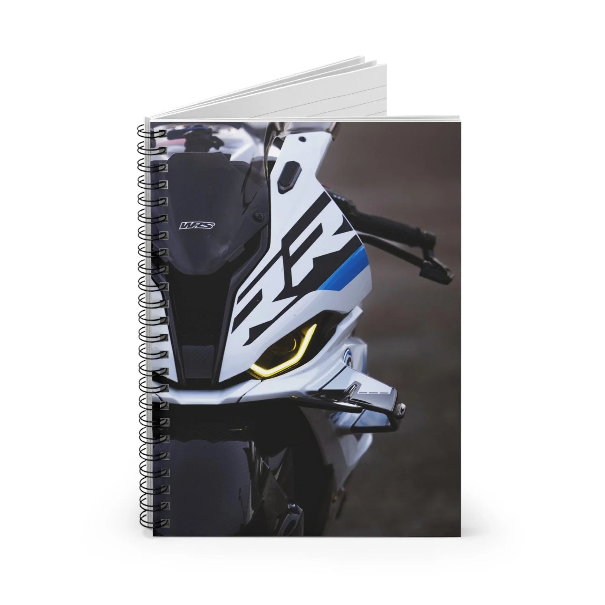 BMW S1000RR Drag Spec Motorcycle Spiral Notebook #018 - Throttle Designs