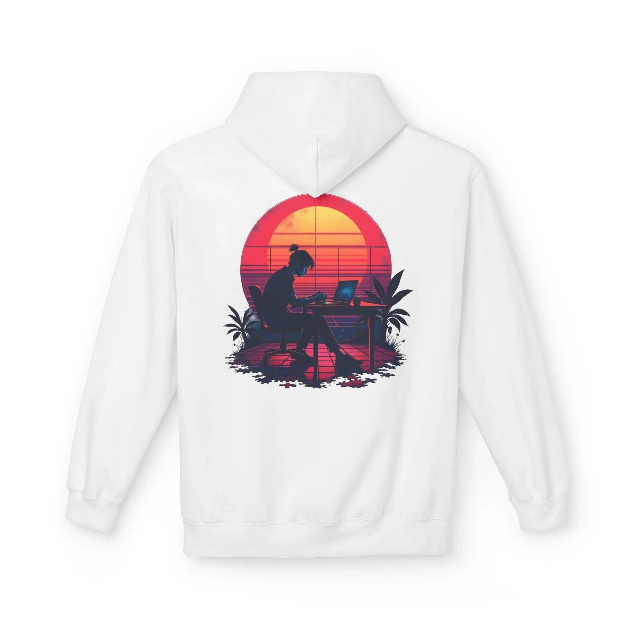 Ultimate Retro Programmer Fleece Hoodie for Comfort and Style