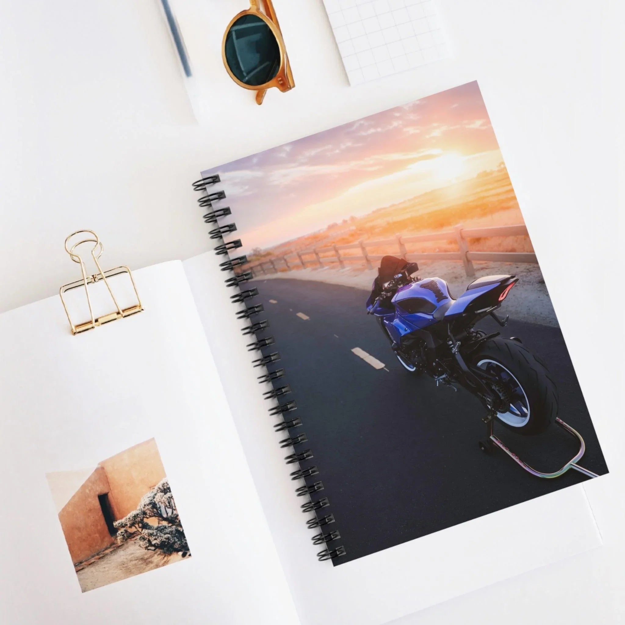 Yamaha R1 Motorcycle Spiral Notebook #005 - Throttle Designs