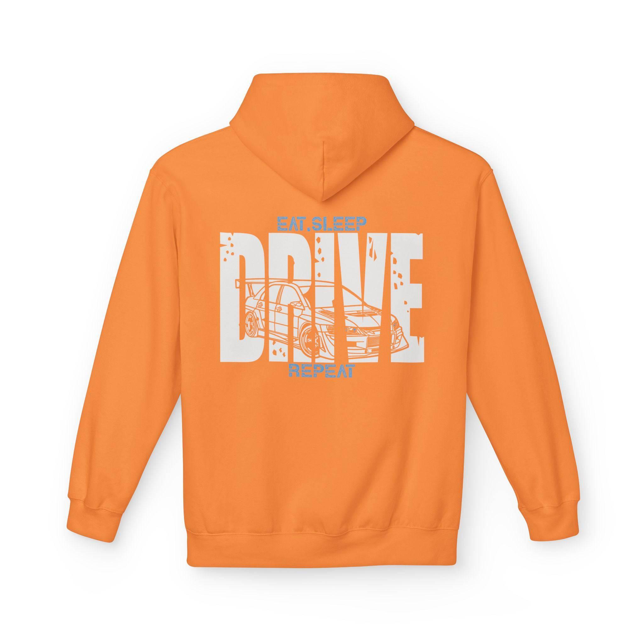 Widebody Mitsubishi Evo 9 DRIVE Fleece Hoodie for Automotive Enthusiasts