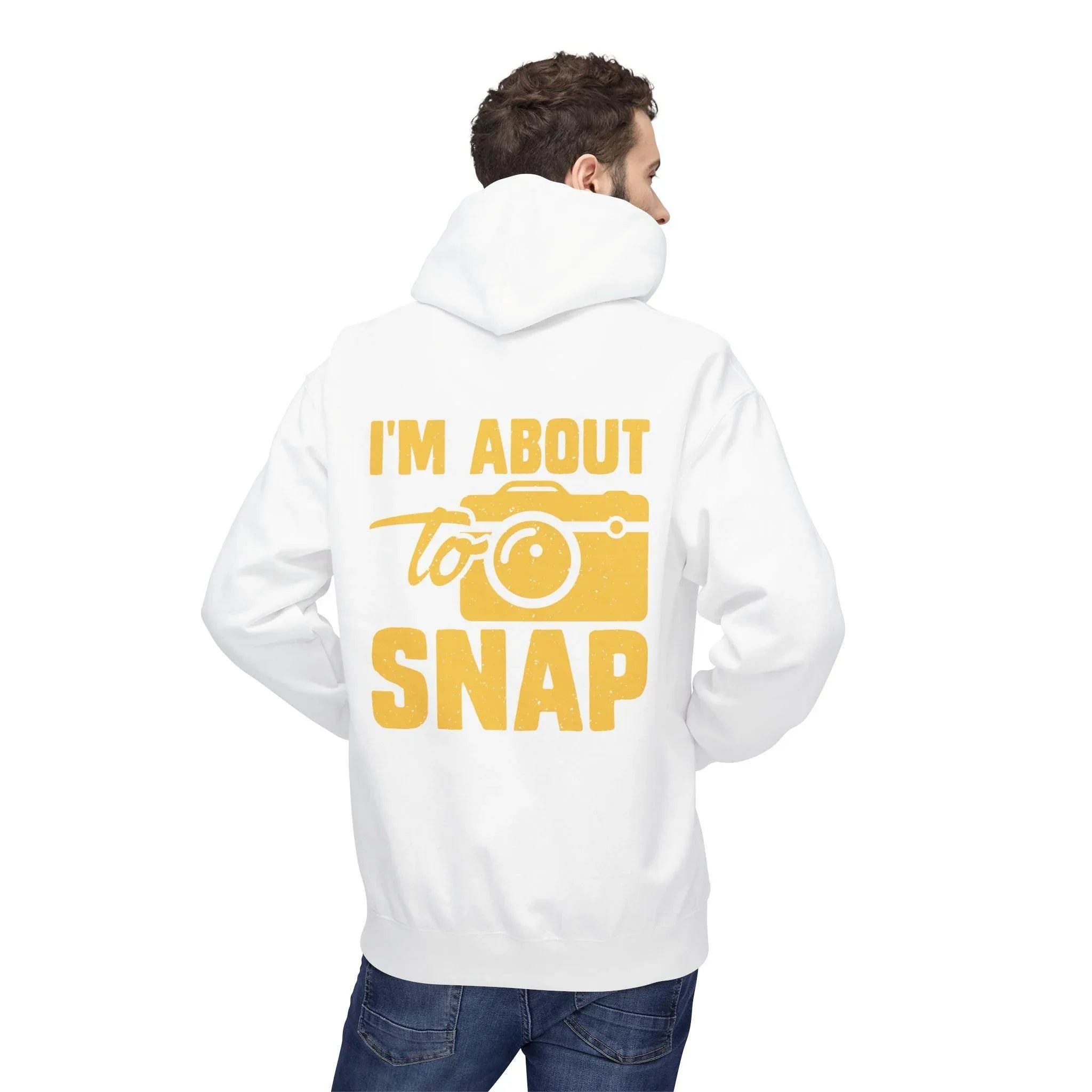 "I'm About to Snap" Exclusive Fleece Hoodie for Passionate Photographers