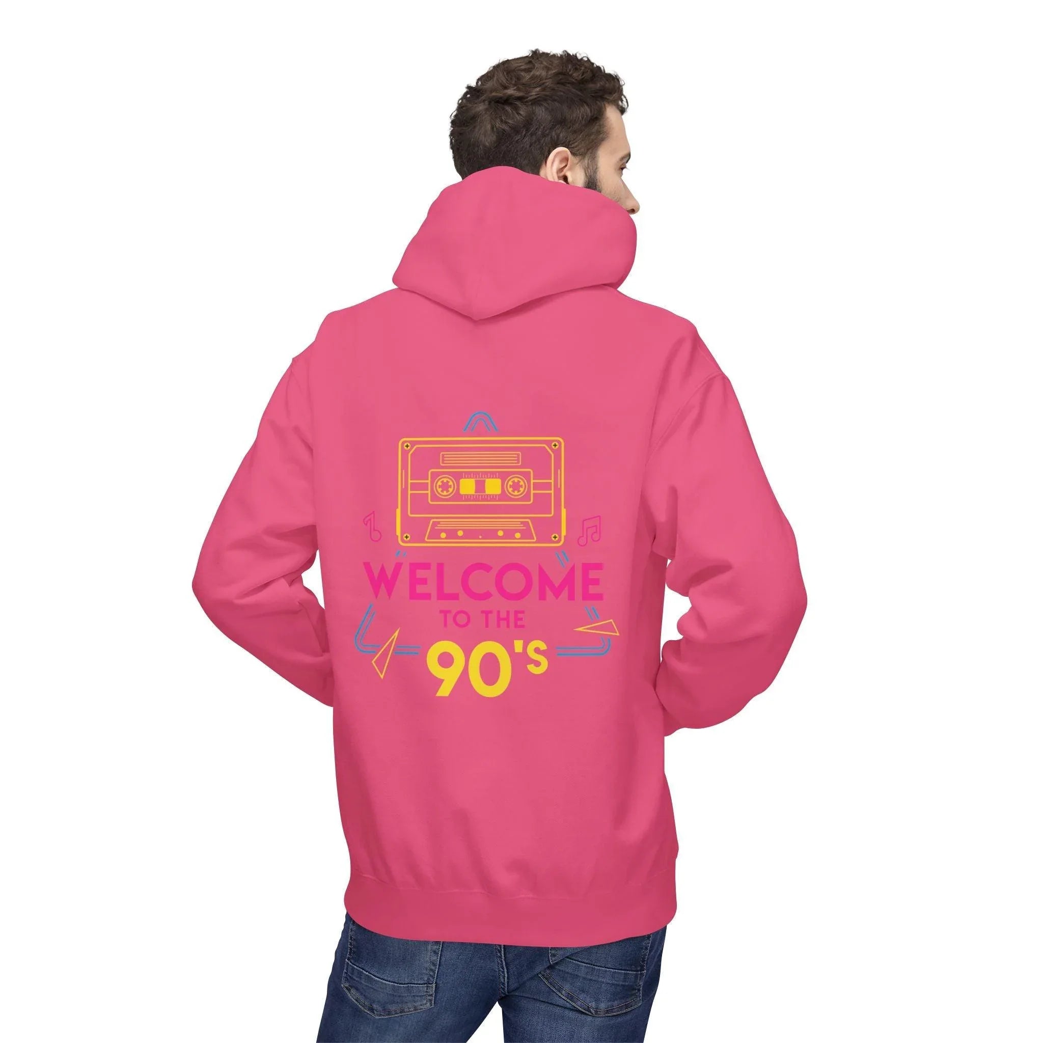 Nostalgic 90's Vibes Premium Fleece Hoodie for Ultimate Comfort