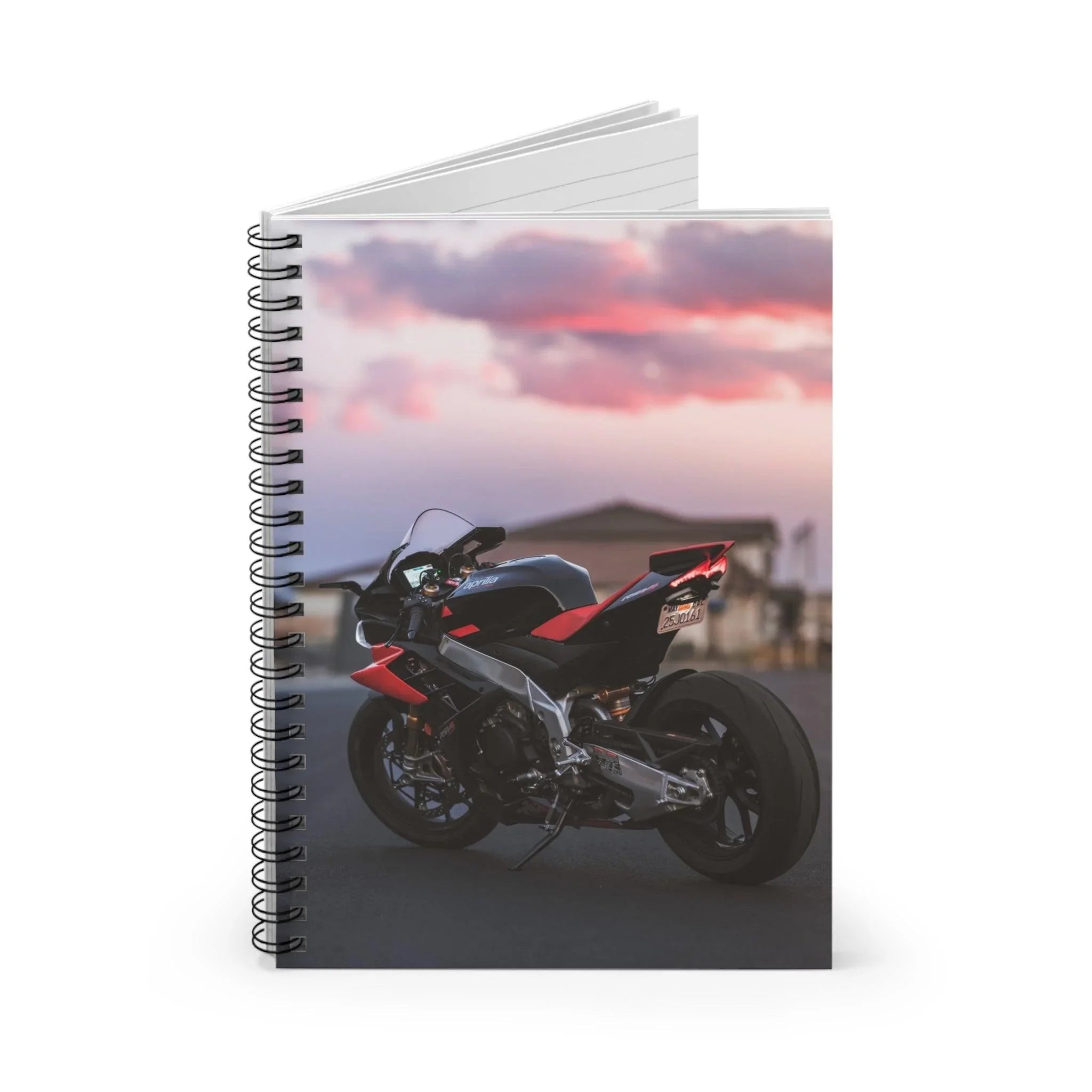 Aprilia RSV4 1100 Factory Motorcycle Spiral Notebook #025 - Throttle Designs