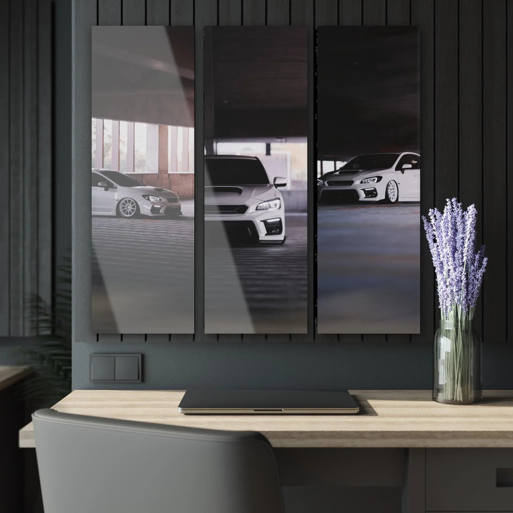 Subaru WRX 3-Piece Acrylic Wall Art #003 for Enthusiasts