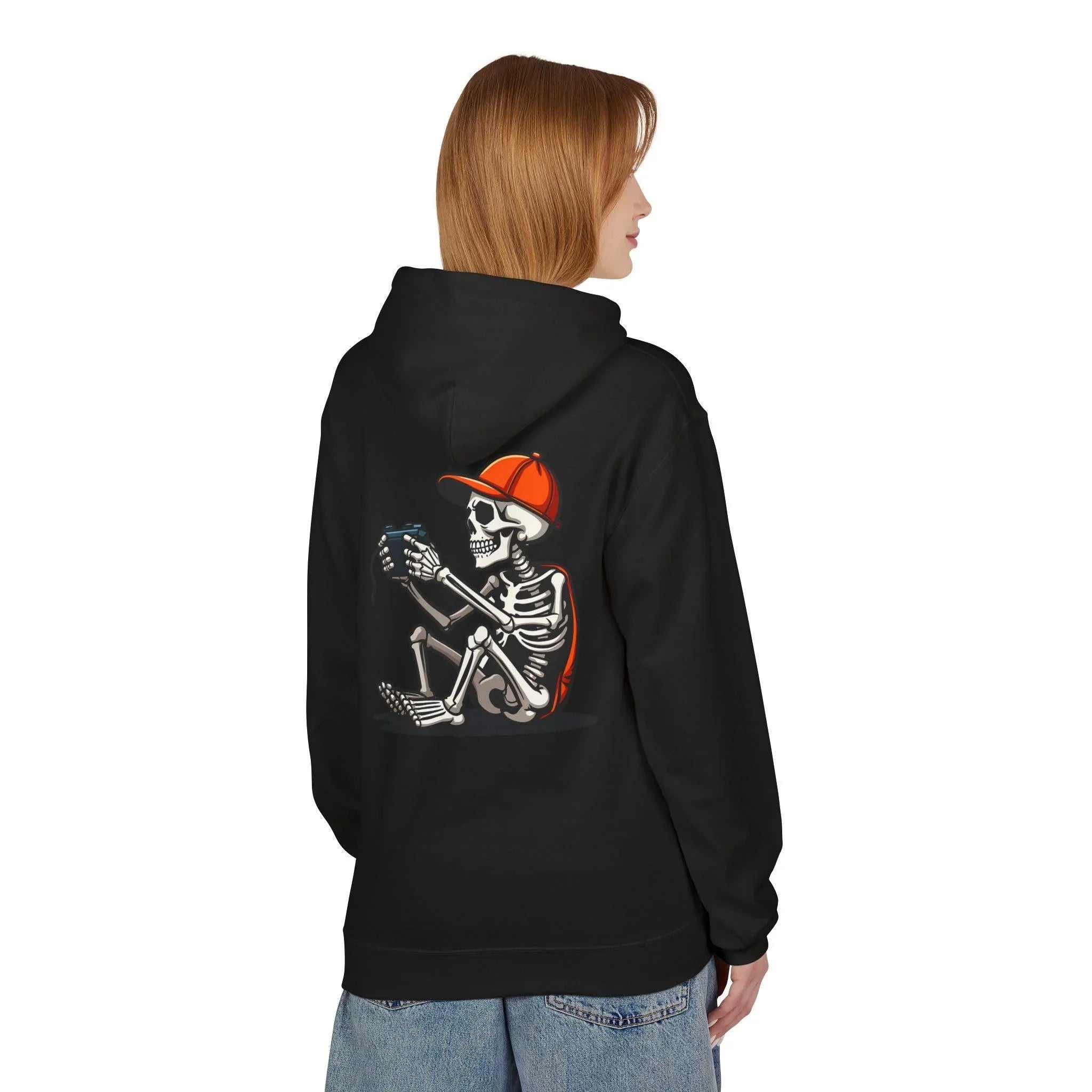 Ultimate Skeleton Gamer Fleece Pullover Hoodie for Comfort and Style