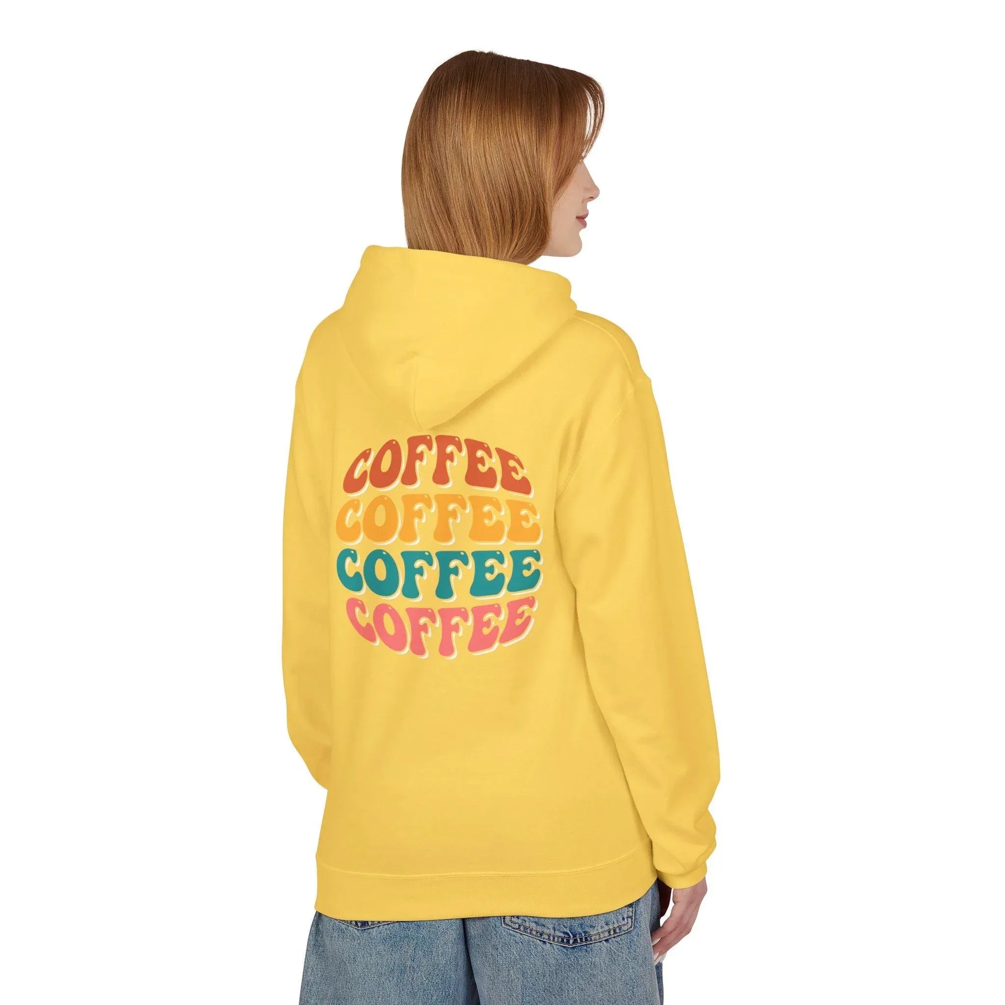 Cozy Chic Groovy Coffee Fleece Hoodie for Ultimate Comfort
