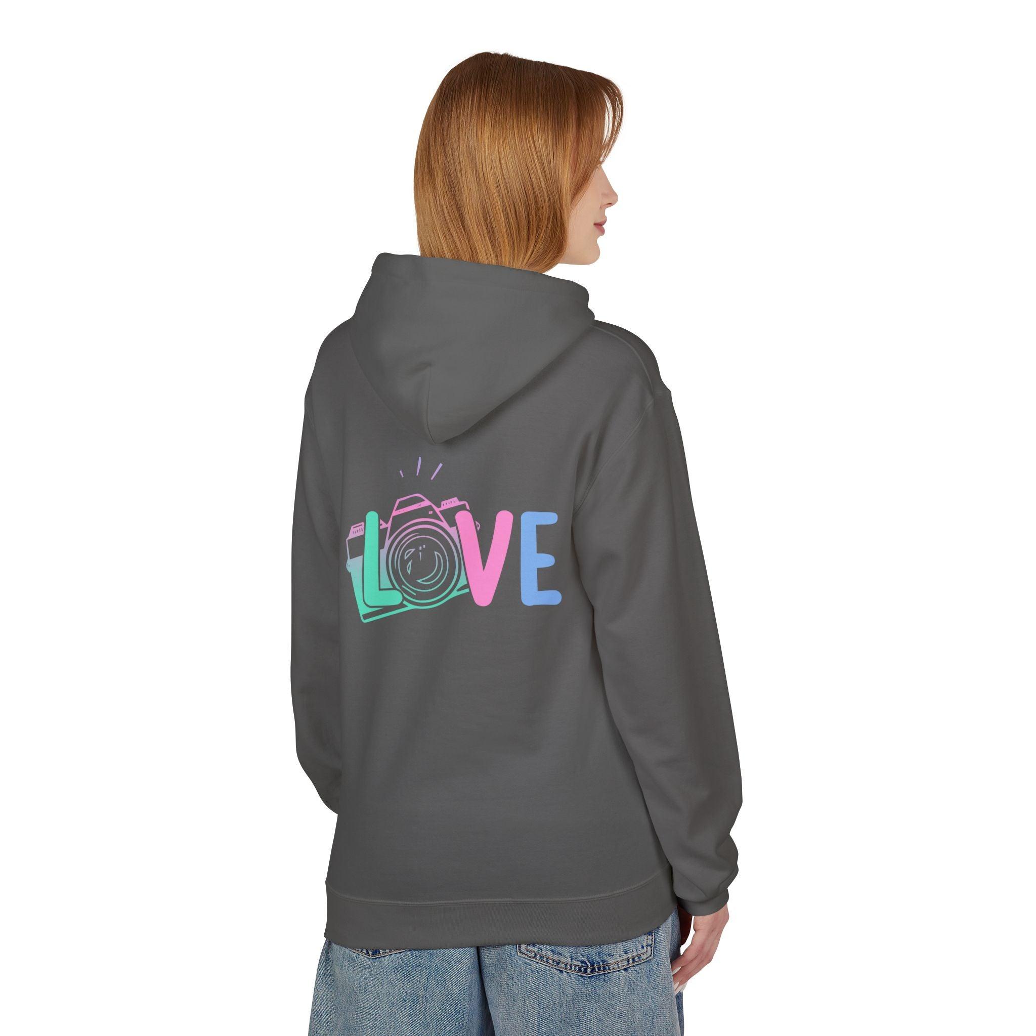 Cozy Love Photography Fleece Hoodie for Stylish Comfort