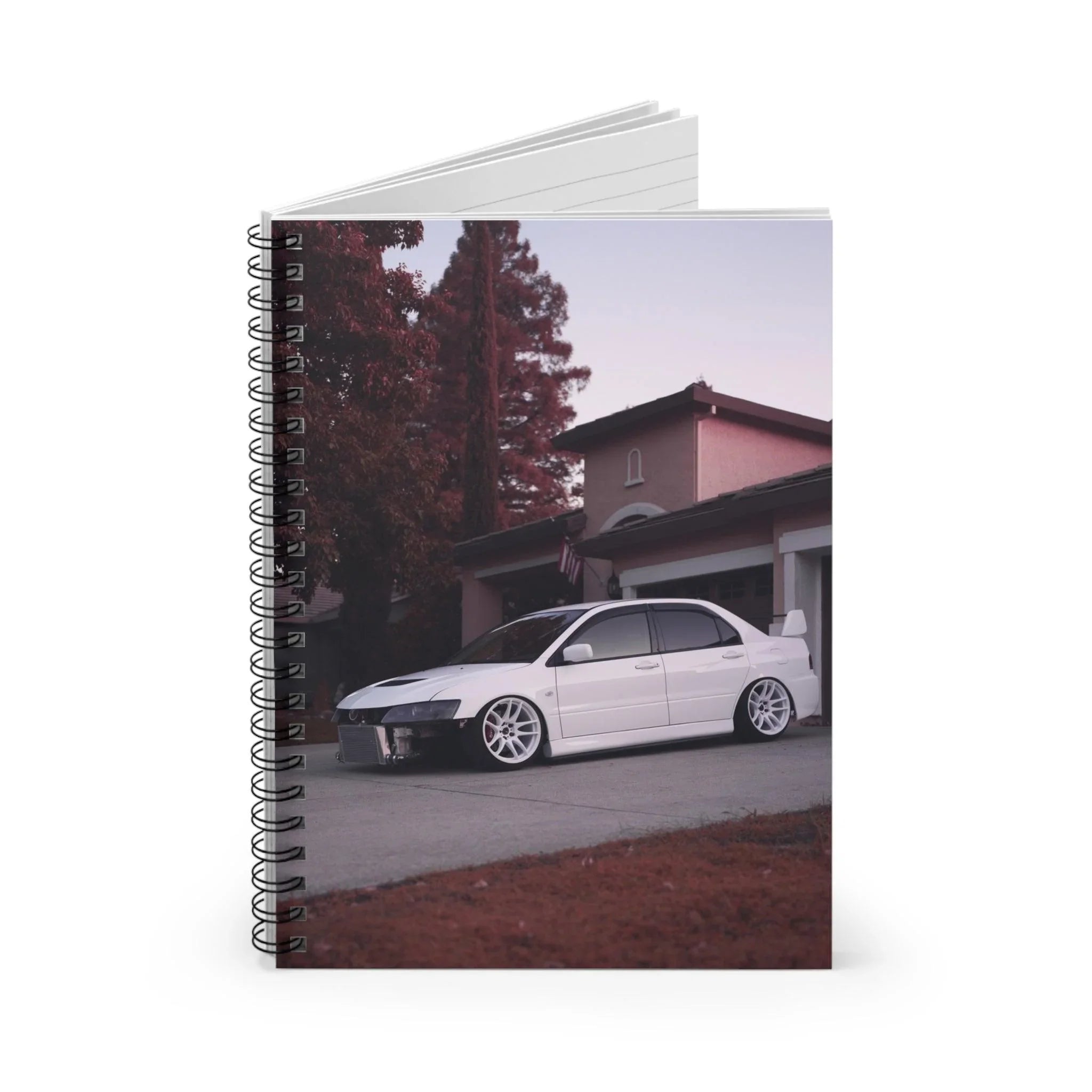 Mitsubishi Evo 8 Automotive Spiral Notebook #034 - Throttle Designs