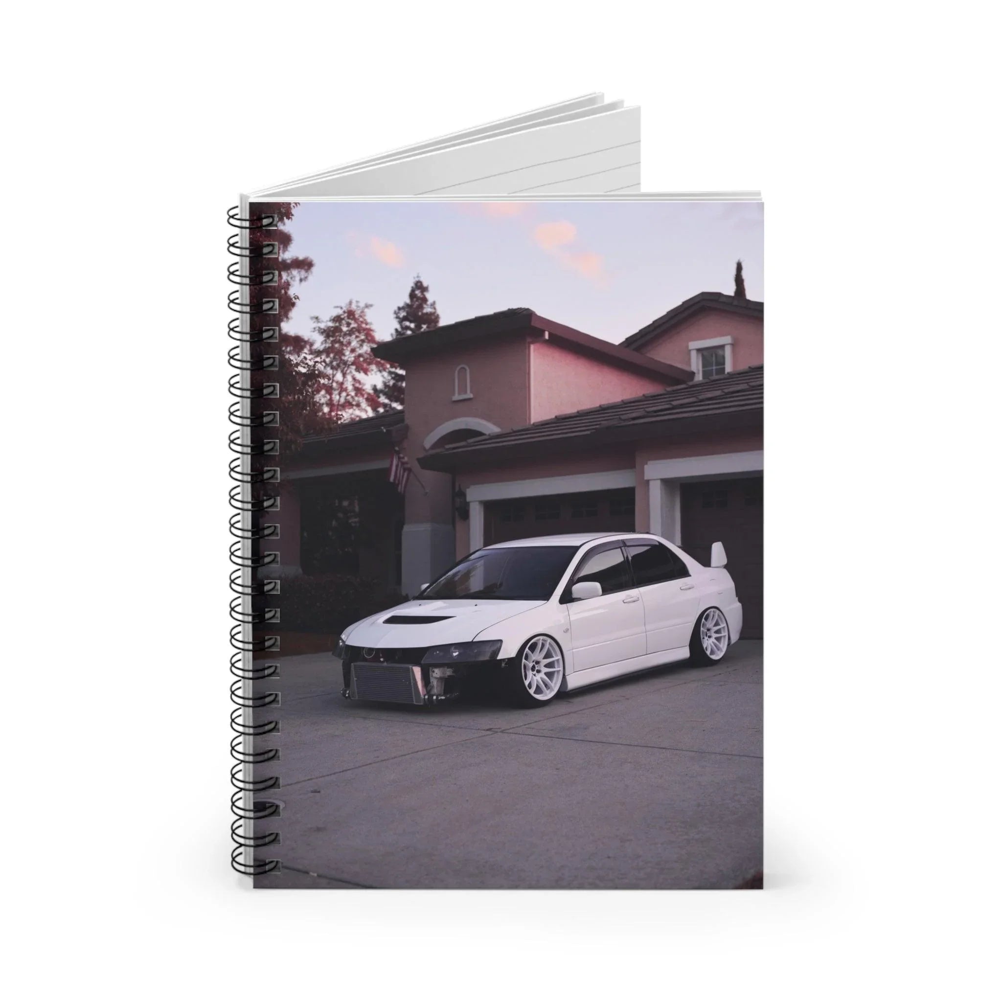 Mitsubishi Evo 8 Automotive Spiral Notebook #002 - Throttle Designs
