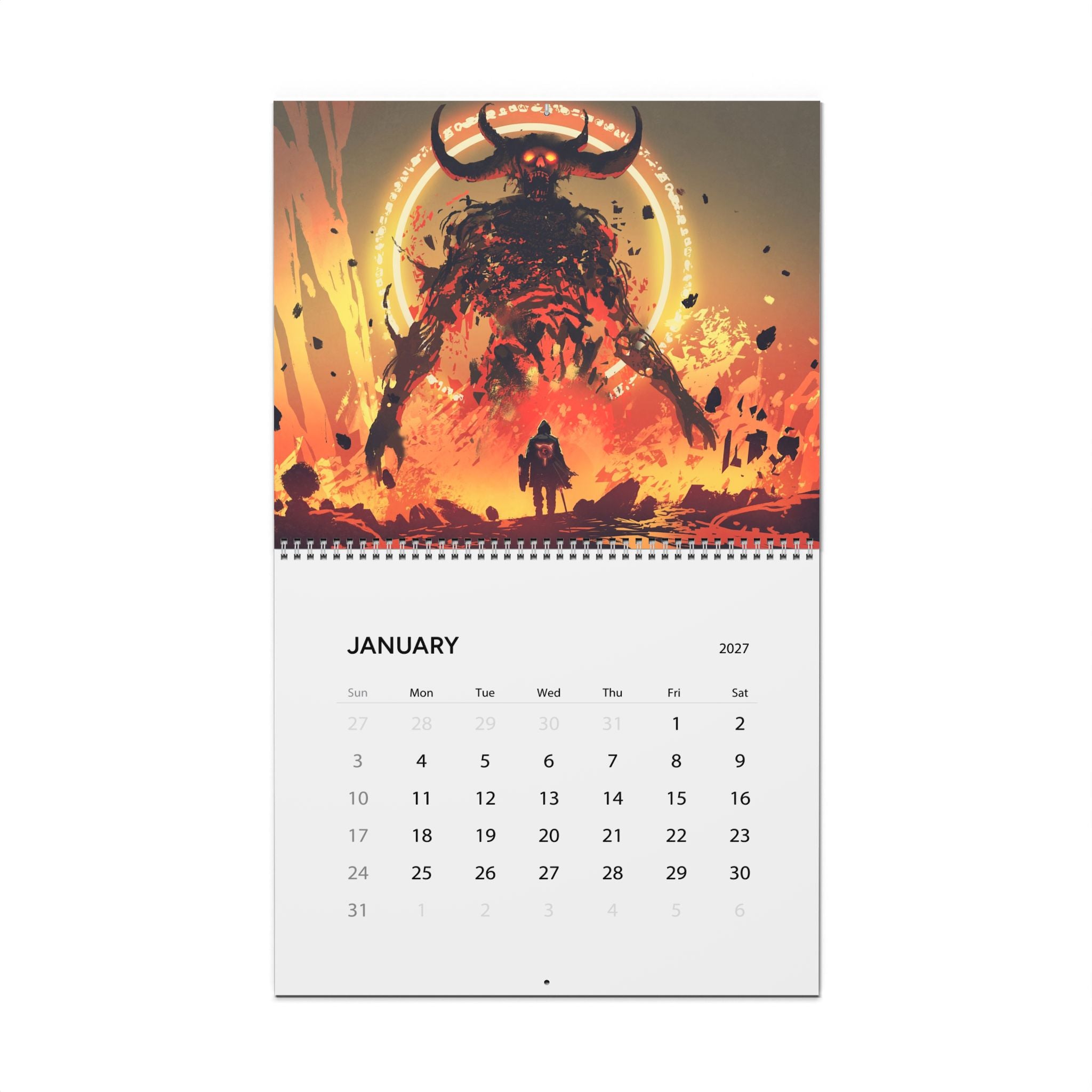 2027 Fantasy Illustration Calendar – Mystical Characters, Enchanted Scenes & Imaginative Worlds