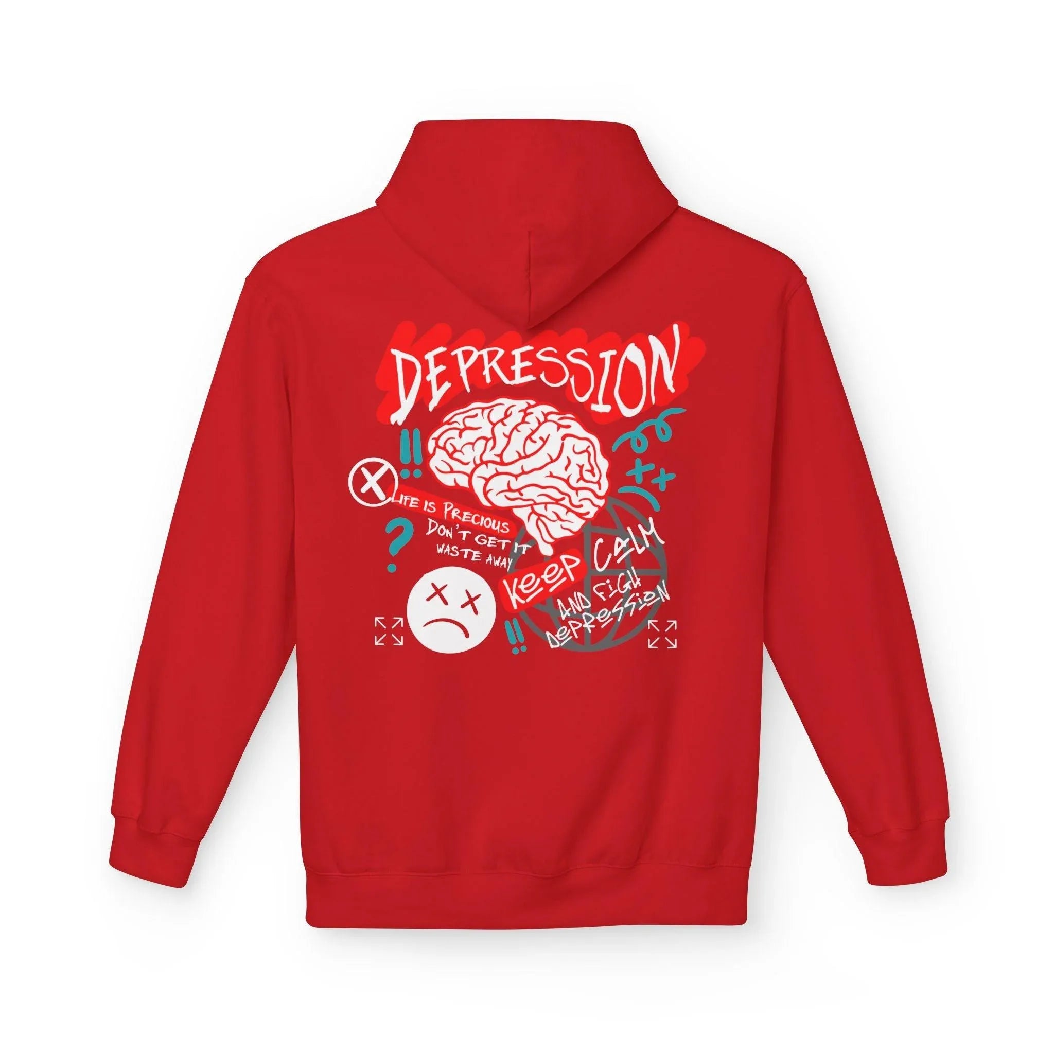 Empower Your Style: Fight Depression Fleece Hoodie for Ultimate Comfort