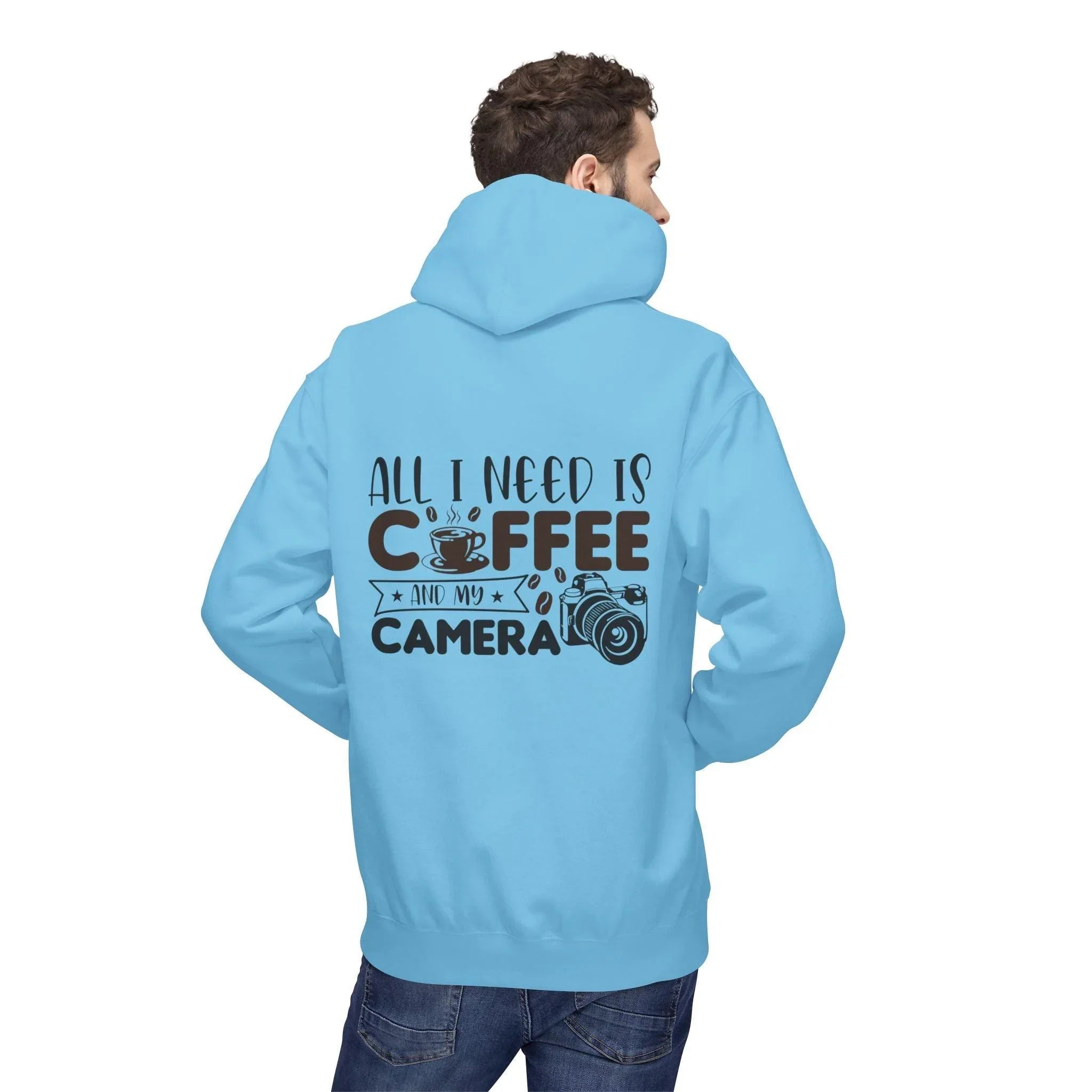 Cozy Photographer's Coffee Fleece Hoodie for Style and Comfort