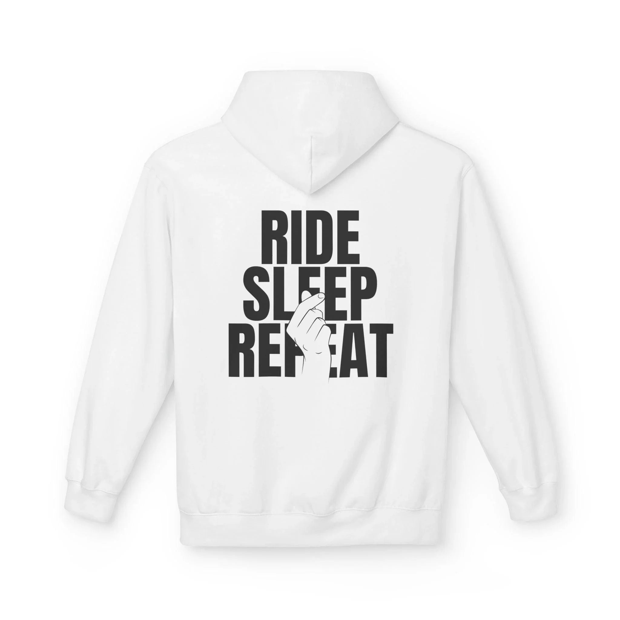 Cozy Comfort "Ride, Sleep, Repeat" Fleece Hoodie
