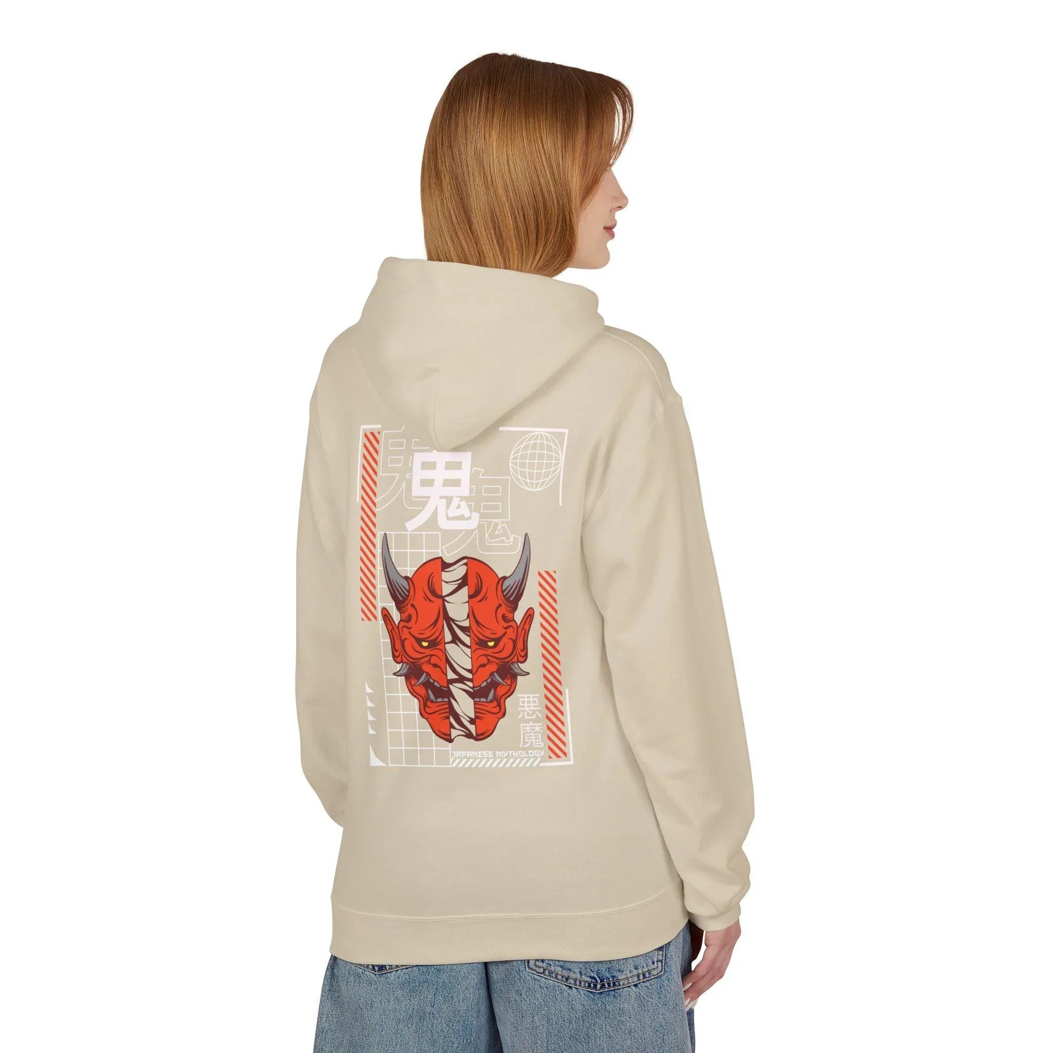 Oni Mask Streetwear Fleece Hoodie - Ultimate Comfort & Unique Style