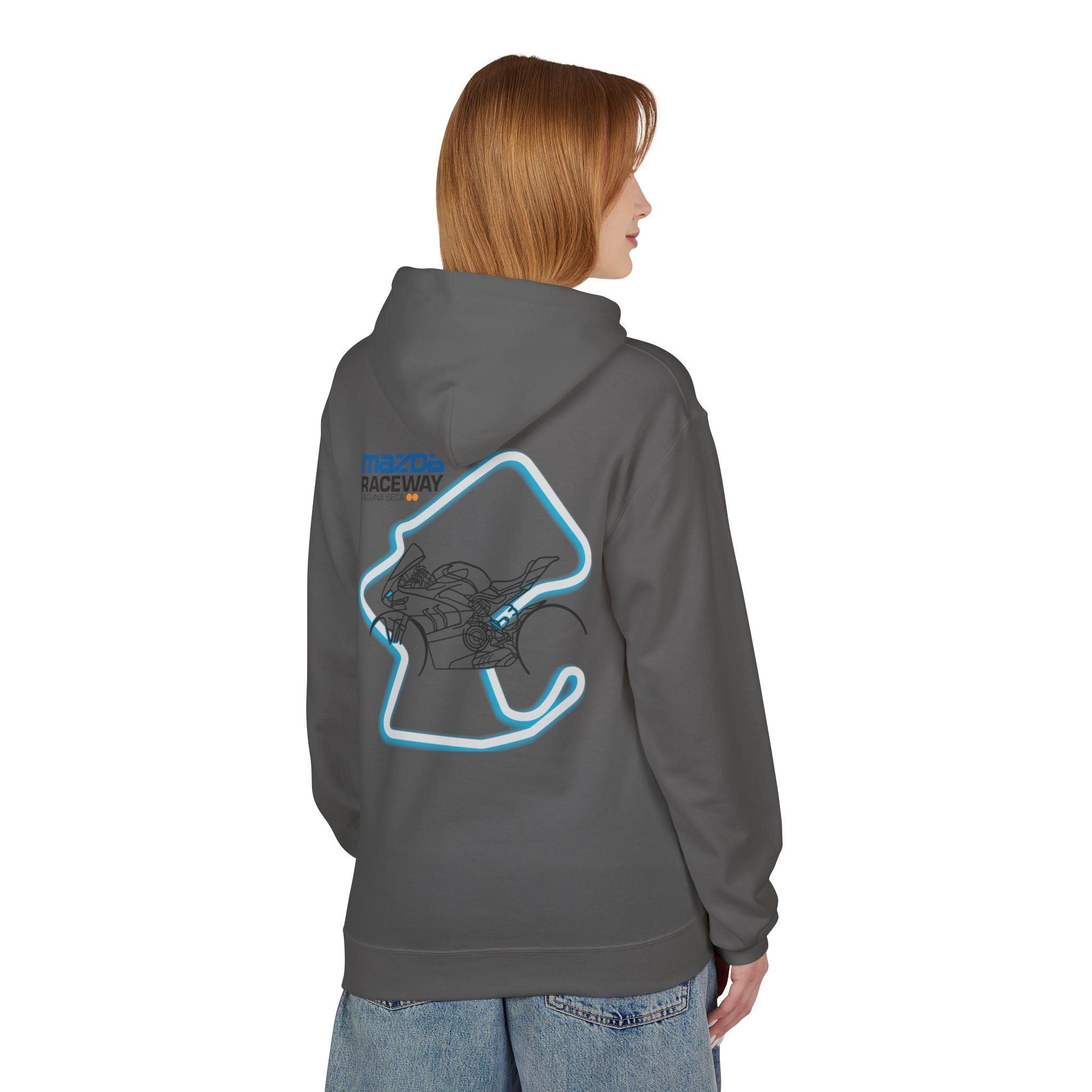 Ducati Panigale V4 SP Laguna Seca Fleece Hoodie - Stylish & Cozy