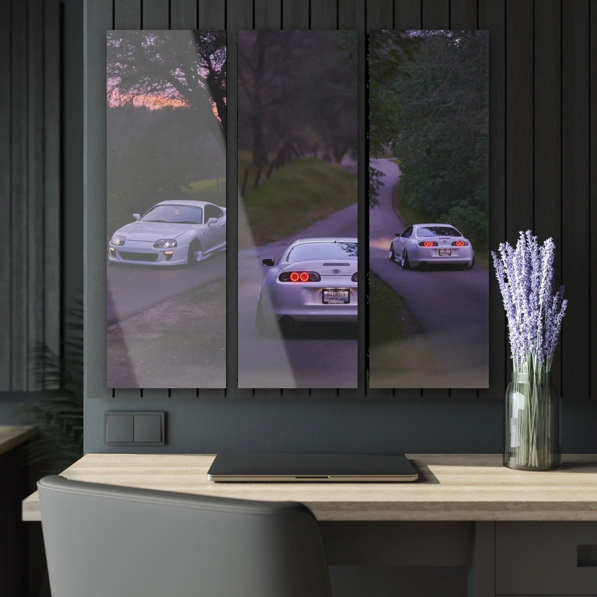 Toyota Supra MK4 3-Piece Acrylic Wall Art #001 for Collectors