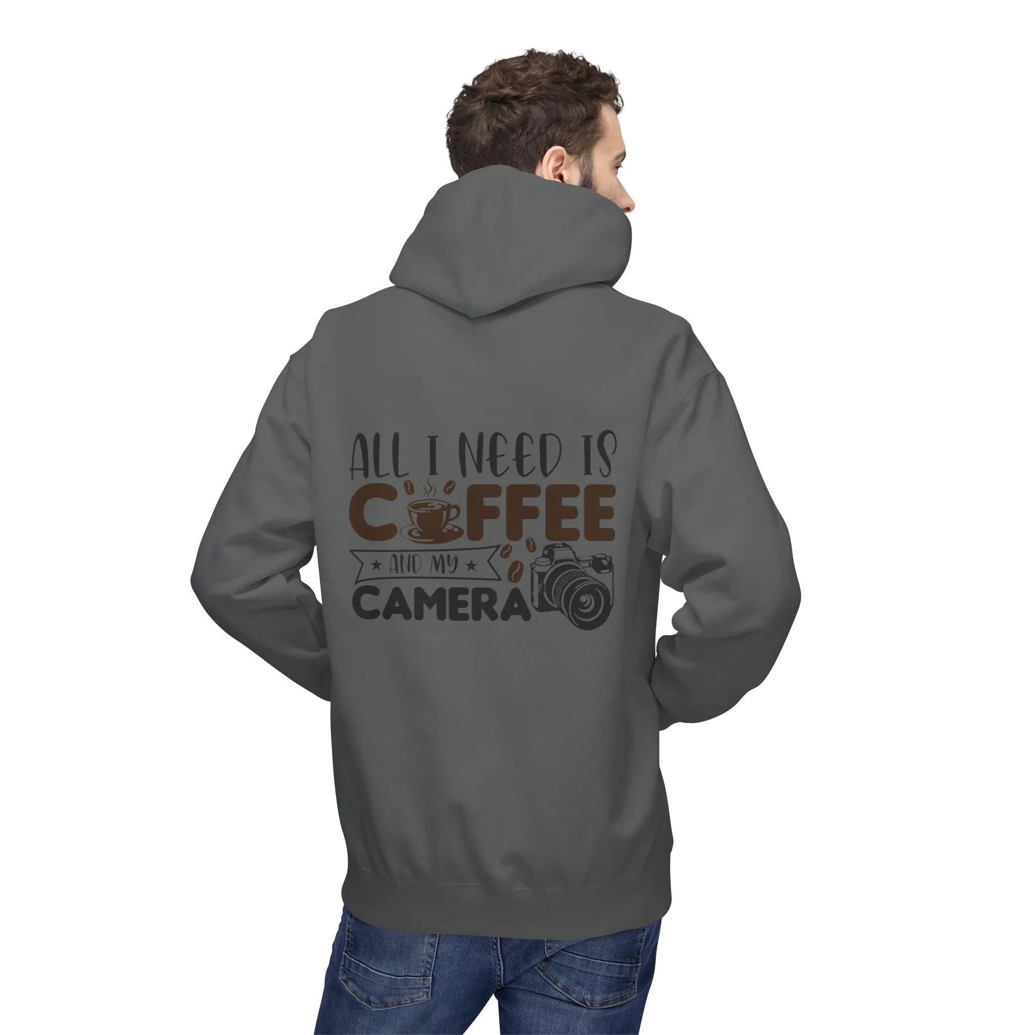 Cozy Photographer's Coffee Fleece Hoodie for Style and Comfort
