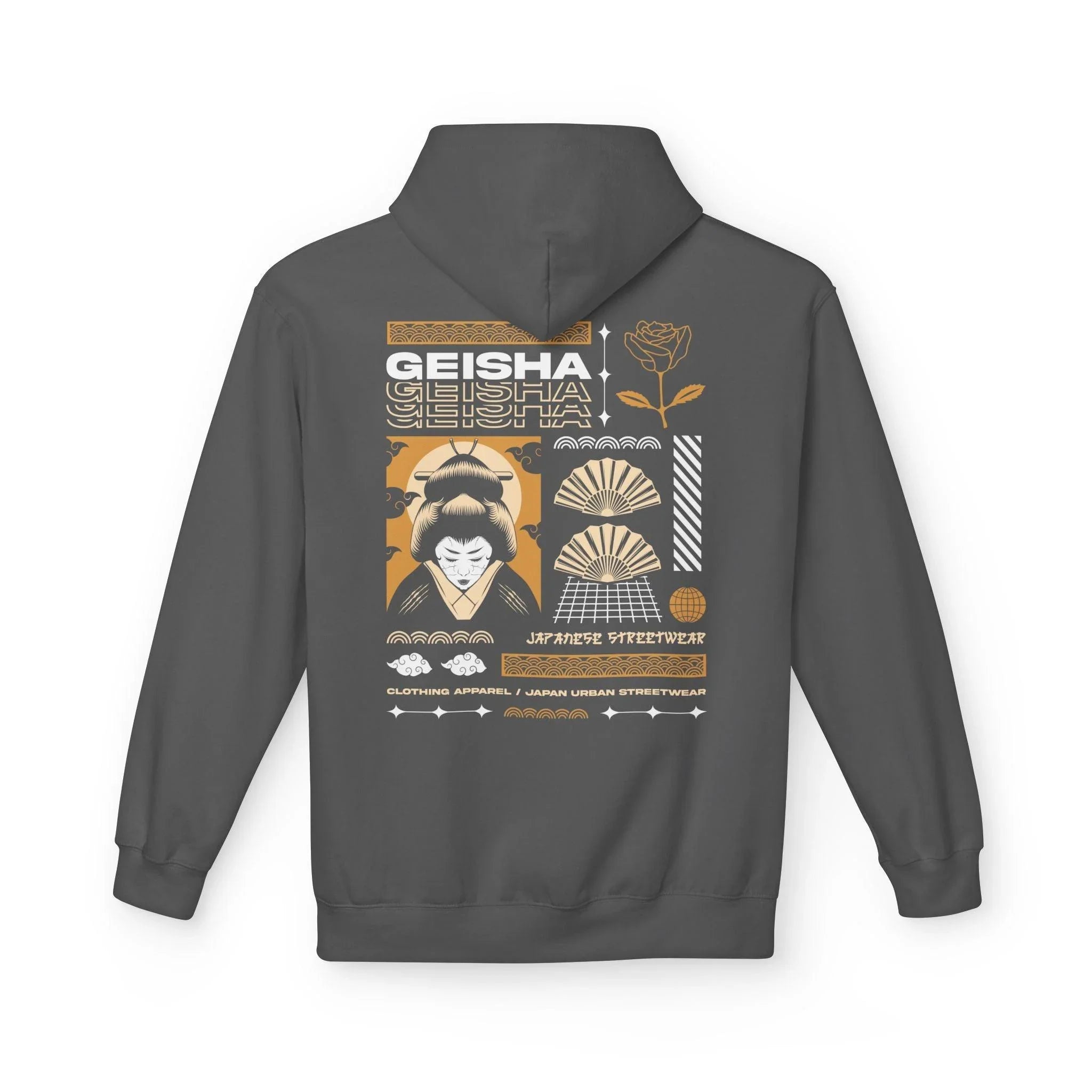 Stylish Geisha-Inspired Fleece Hoodie for Ultimate Streetwear Comfort