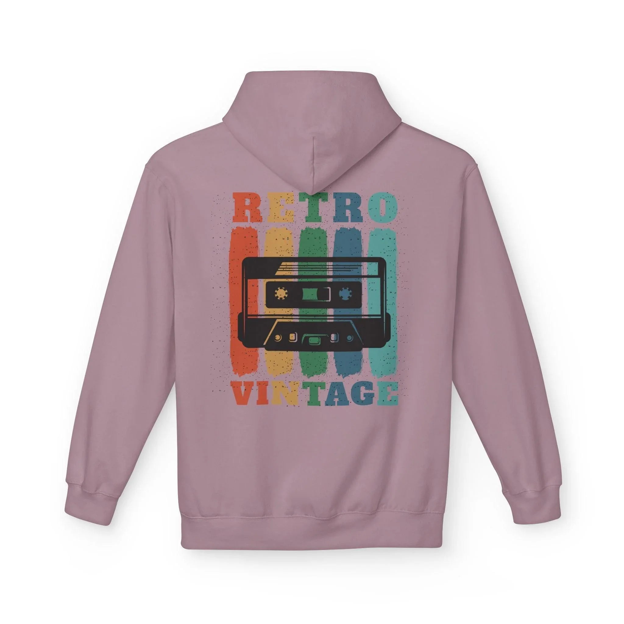 Cozy Retro Vibes: Premium Vintage Cassette Fleece Hoodie