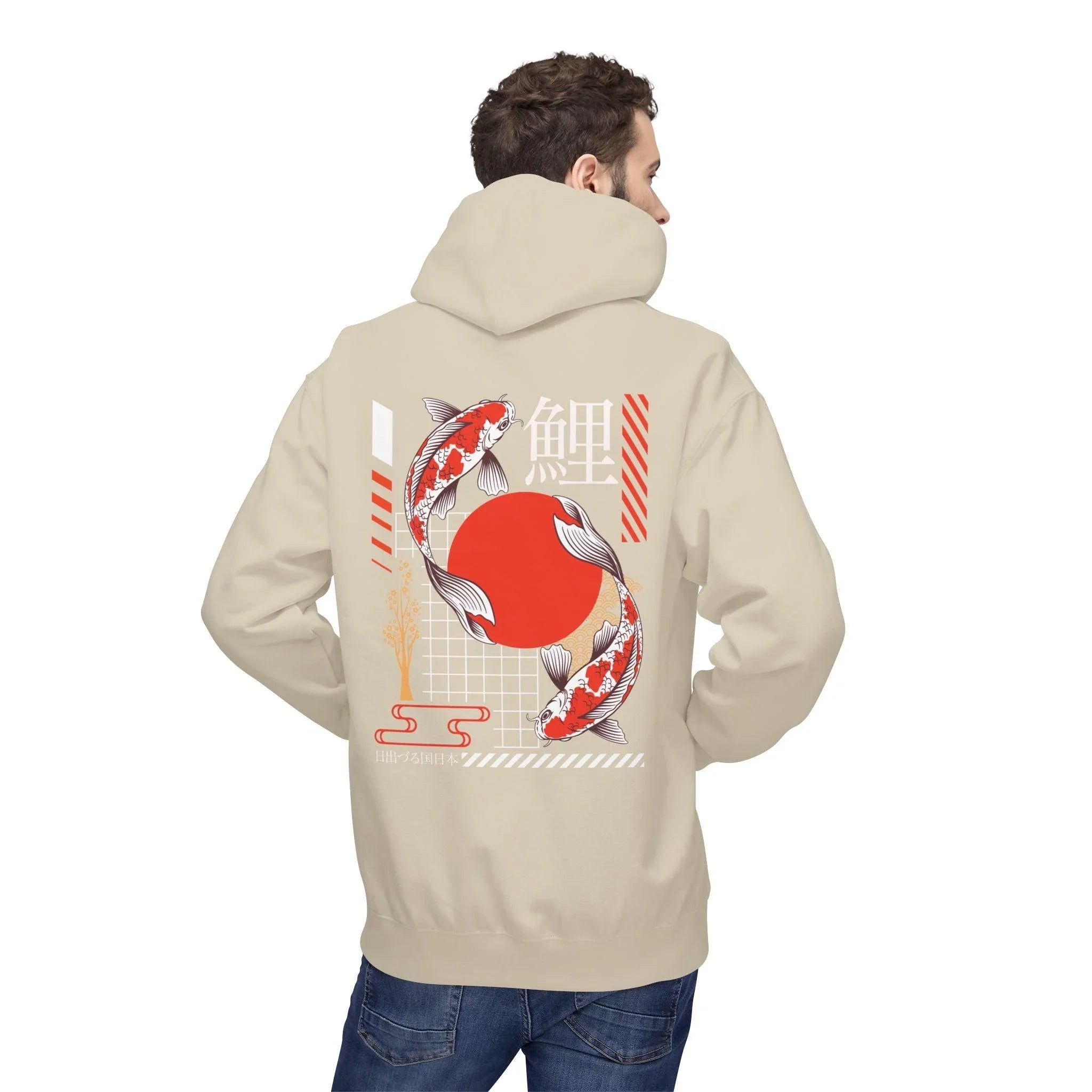 Koi Fish Streetwear Fleece Hoodie - Ultimate Comfort Meets Stylish Design