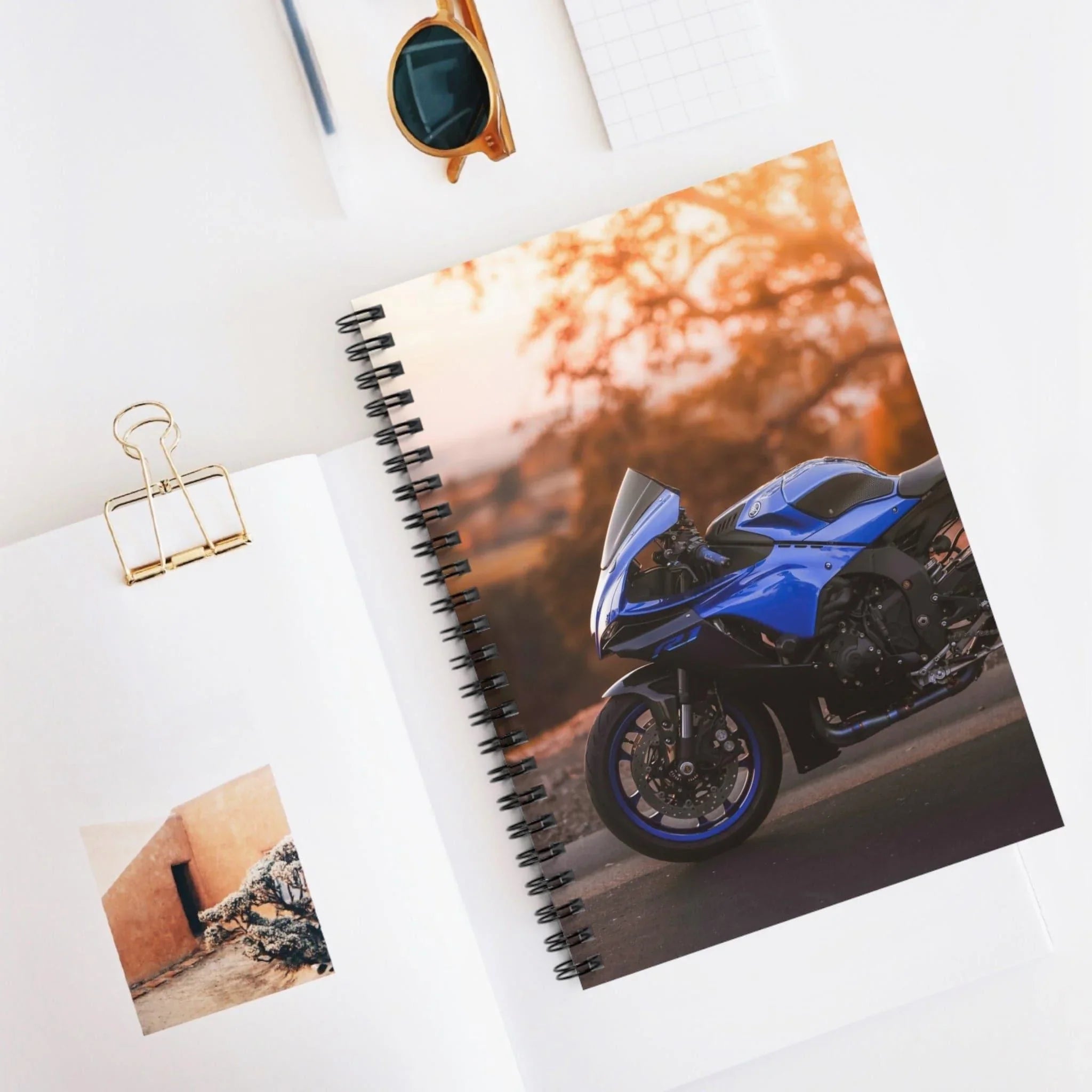 Yamaha R1 Motorcycle Spiral Notebook #031 - Throttle Designs