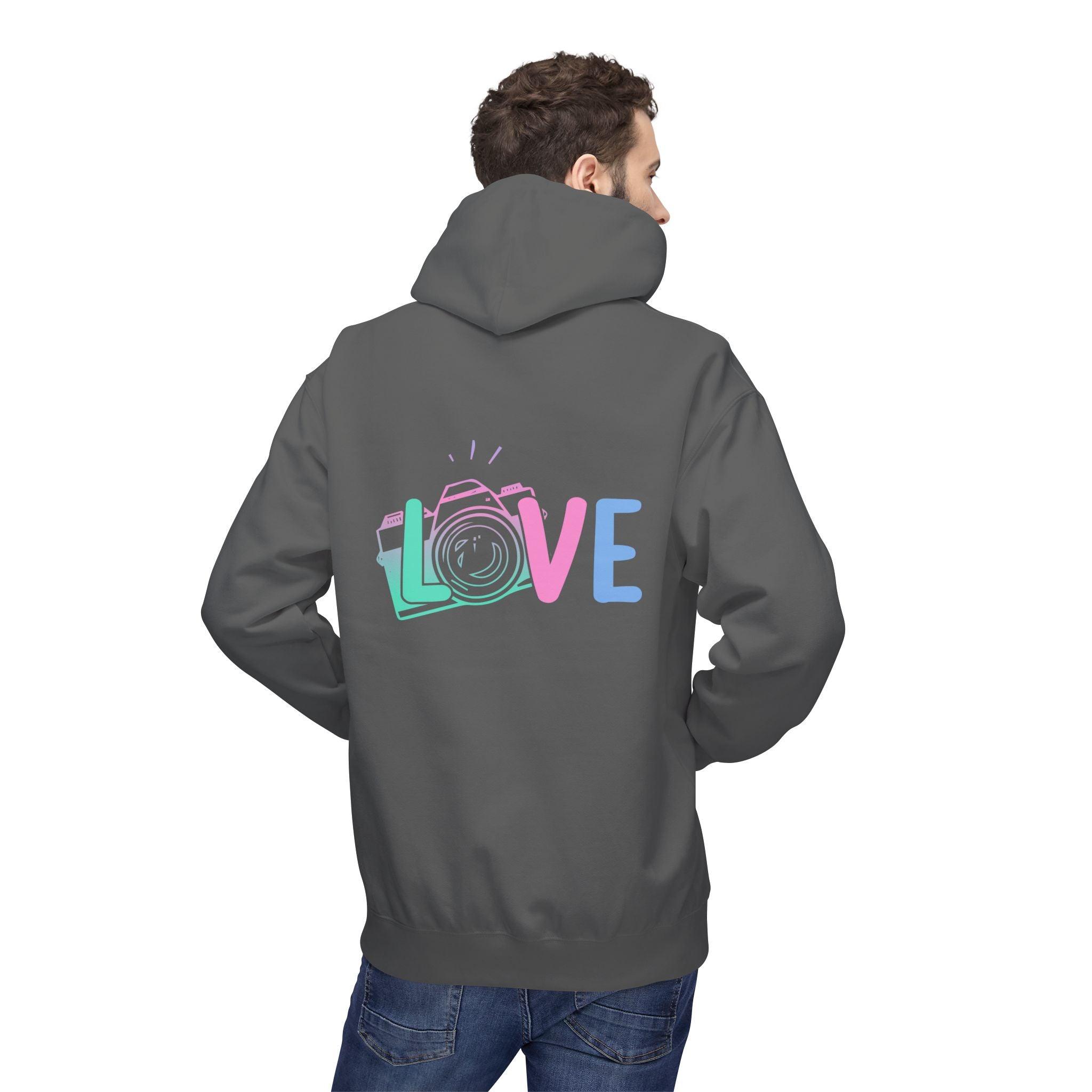 Cozy Love Photography Fleece Hoodie for Stylish Comfort