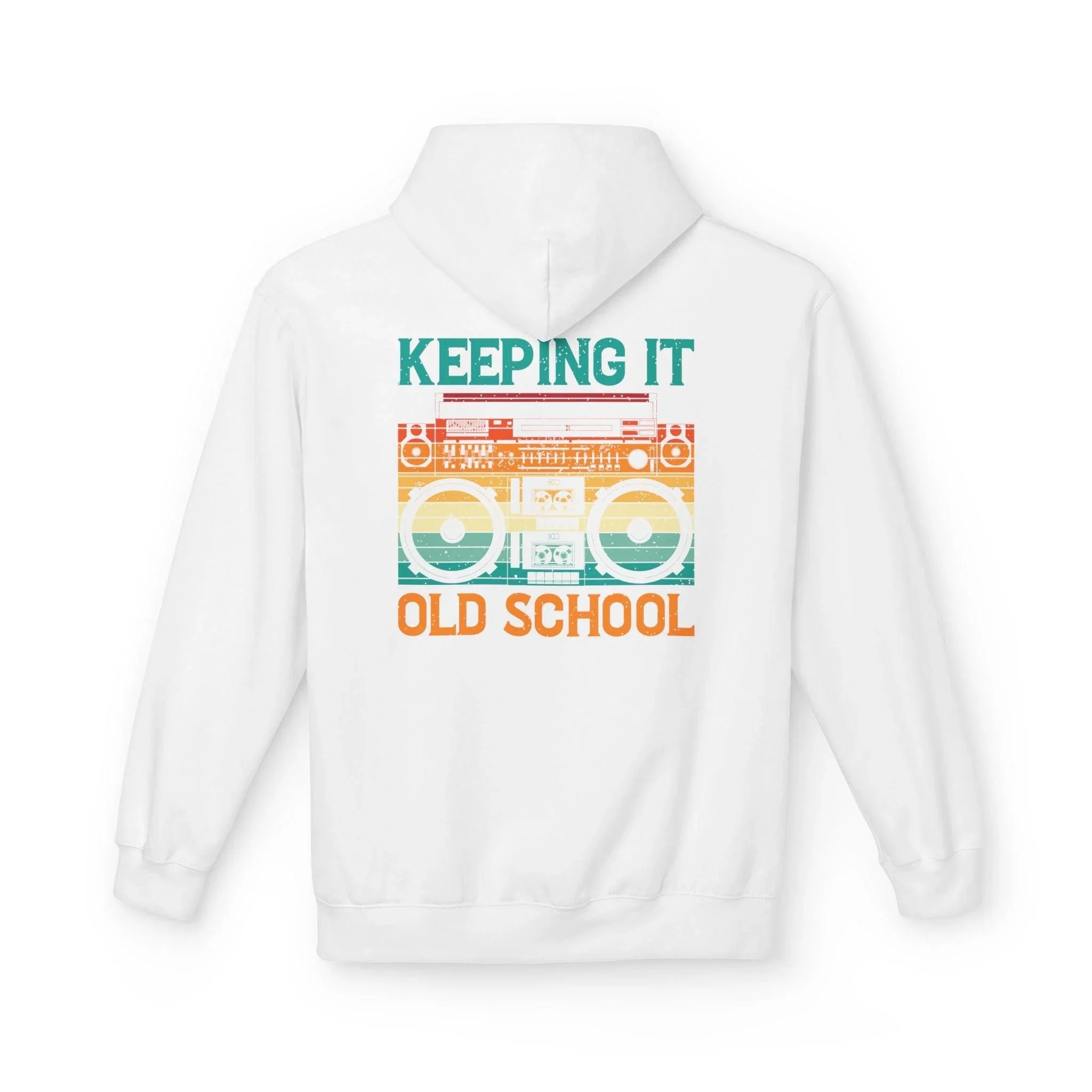 Ultimate Comfort Premium Old School Boombox Fleece Hoodie