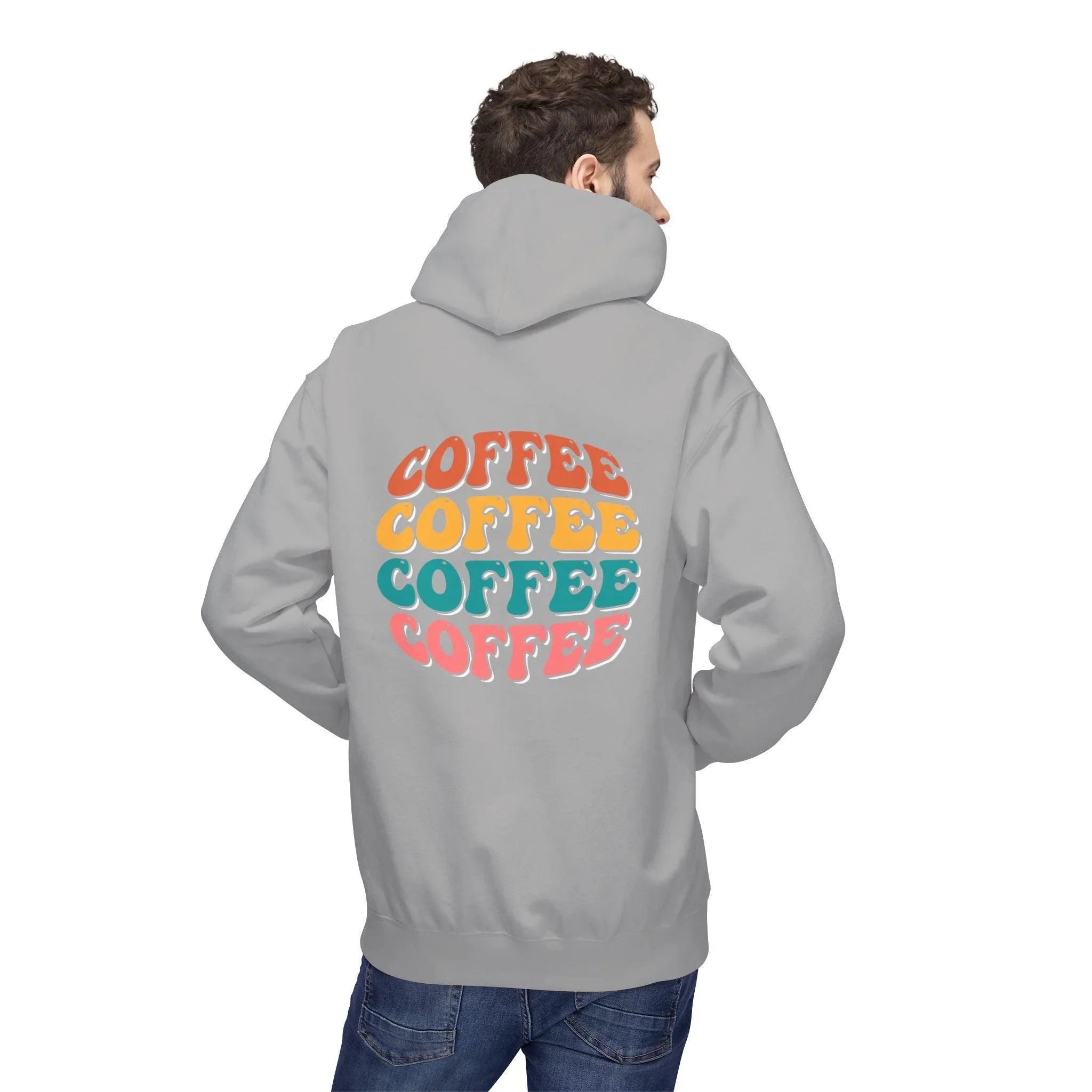 Cozy Chic Groovy Coffee Fleece Hoodie for Ultimate Comfort