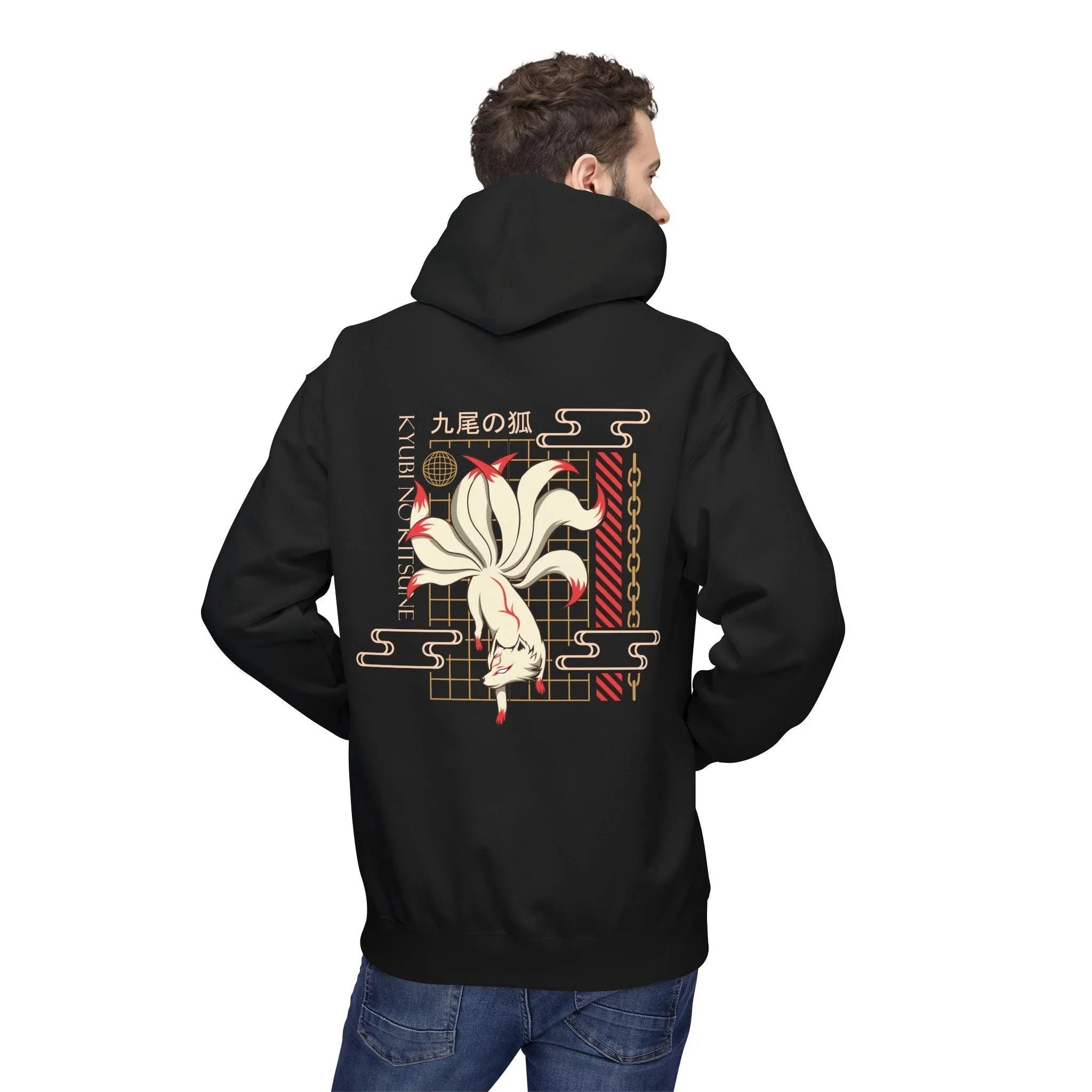 Kyubi No Kitsune Japanese Streetwear Fleece Hoodie – Ultimate Comfort Meets Stylish Design