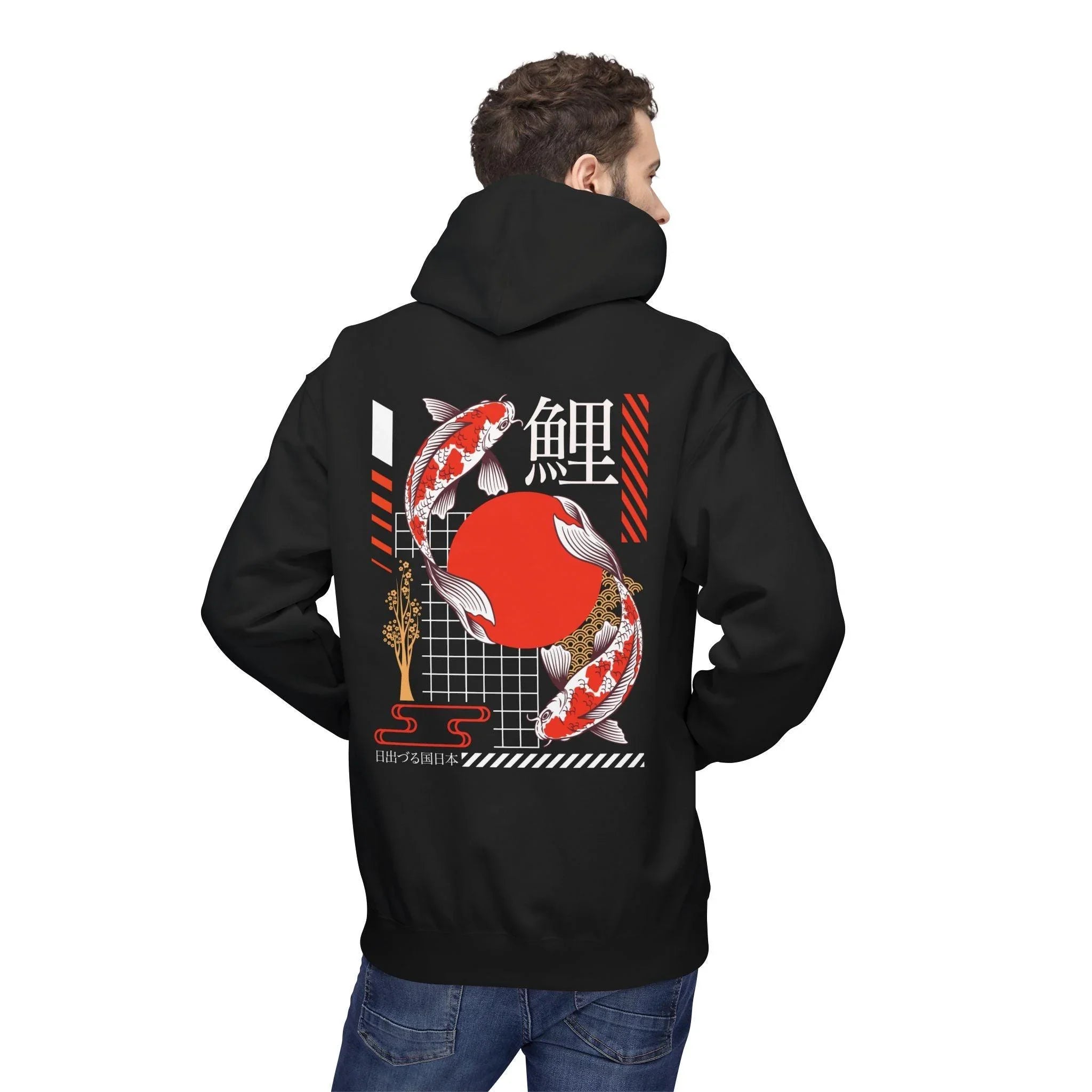 Koi Fish Streetwear Fleece Hoodie - Ultimate Comfort Meets Stylish Design