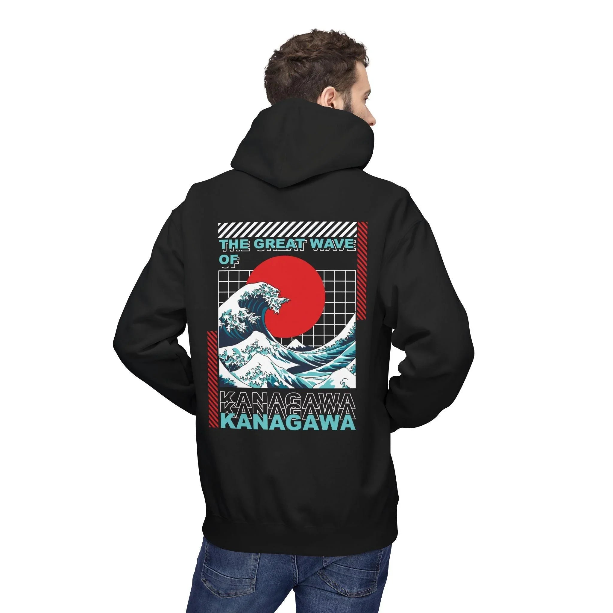 Ultimate Kanagawa Wave Fleece Hoodie: Stylish Japanese Streetwear Comfort