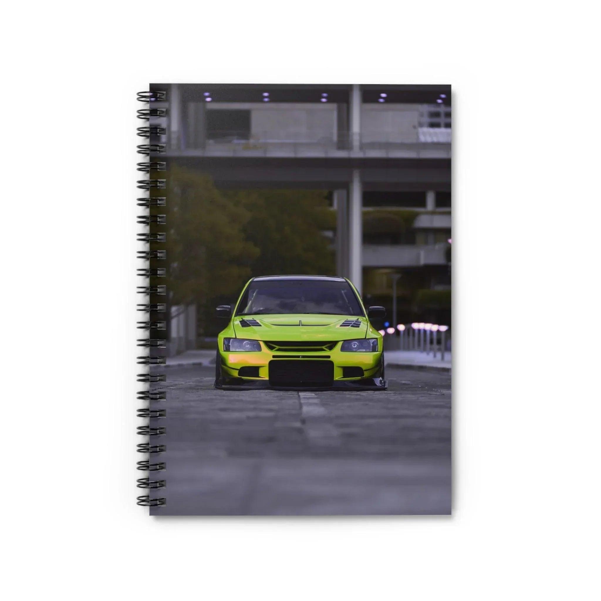 Mitsubishi Evo 9 Automotive Spiral Notebook #004 - Throttle Designs