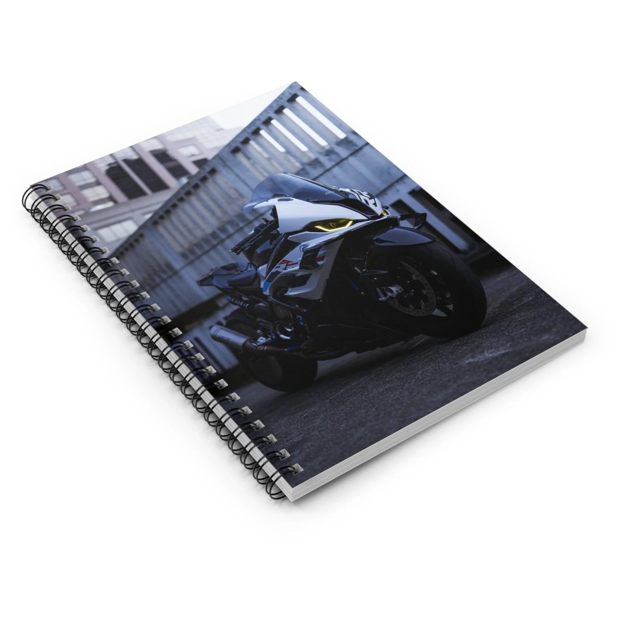 BMW S1000RR Drag Spec Motorcycle Spiral Notebook #008 - Throttle Designs