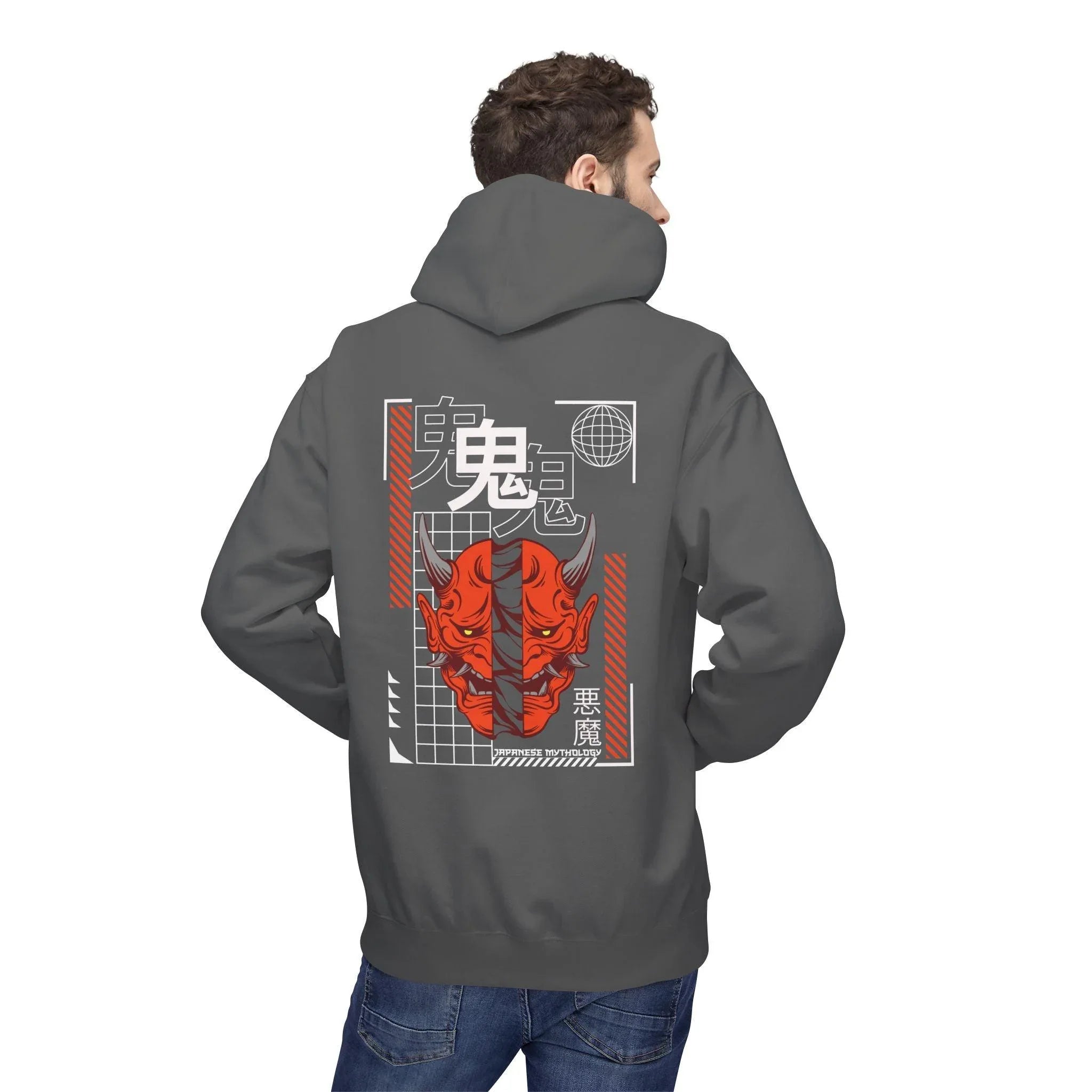 Oni Mask Streetwear Fleece Hoodie - Ultimate Comfort & Unique Style